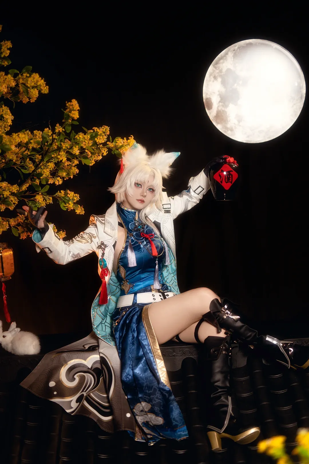崩壊：スターレイル, ヒショウ コスプレ, 中国風コスプレ, 仙舟「曜青」, 白髪獣耳 - 4枚目