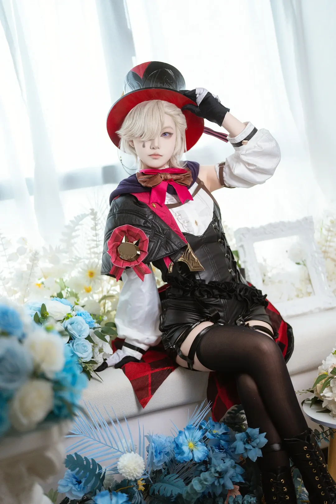 原神, cosplay摄影, 马戏团风格, 林尼cos, 魔术师造型 - 第3张