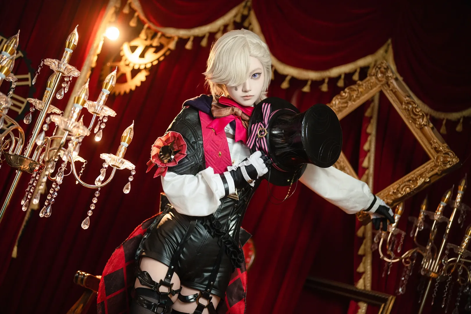 原神, cosplay摄影, 马戏团风格, 林尼cos, 魔术师造型 - 第5张