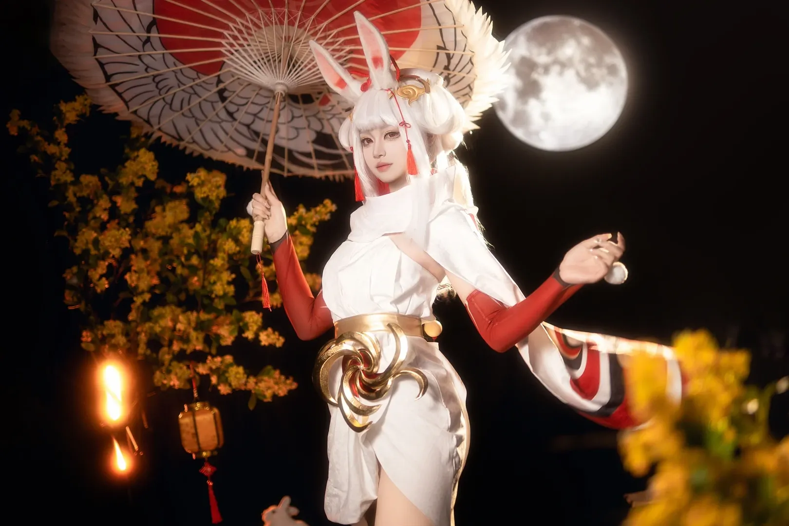 二次元摄影, 和风摄影, 公孙离cos, 夜景人像, 古风装扮 - 第4张