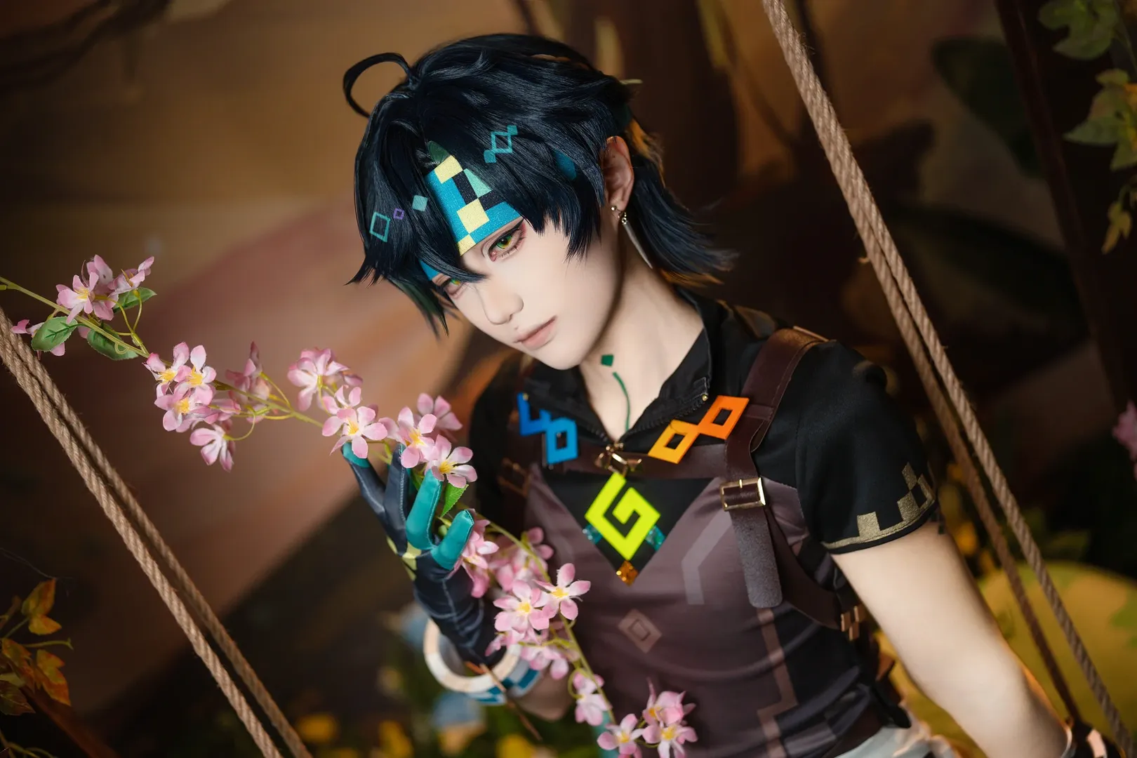 原神, 原神cosplay, cosplay作品, 像素风穿搭, 基尼奇cos - 第1张