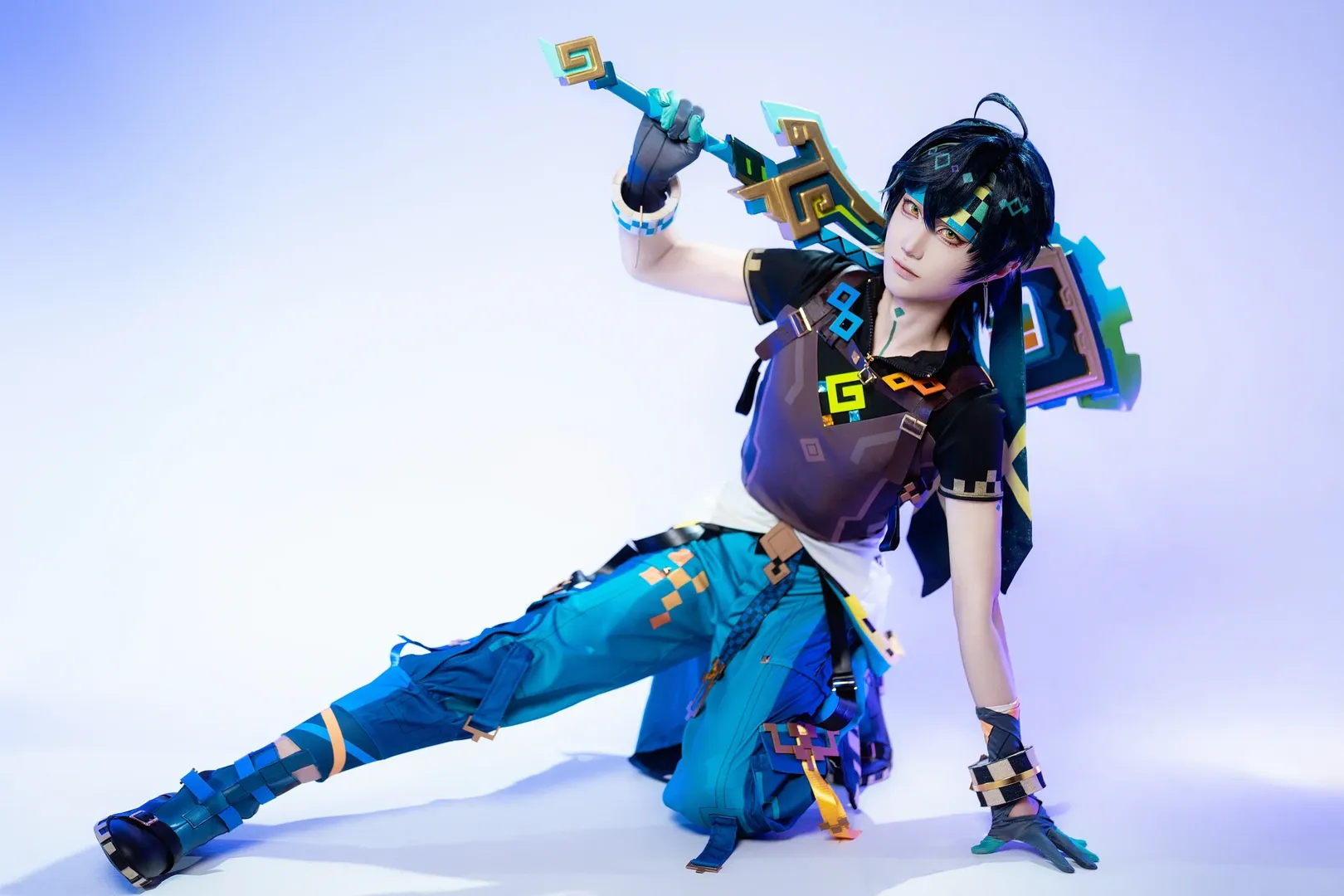 原神, 原神cosplay, cosplay作品, 像素风穿搭, 基尼奇cos - 第3张
