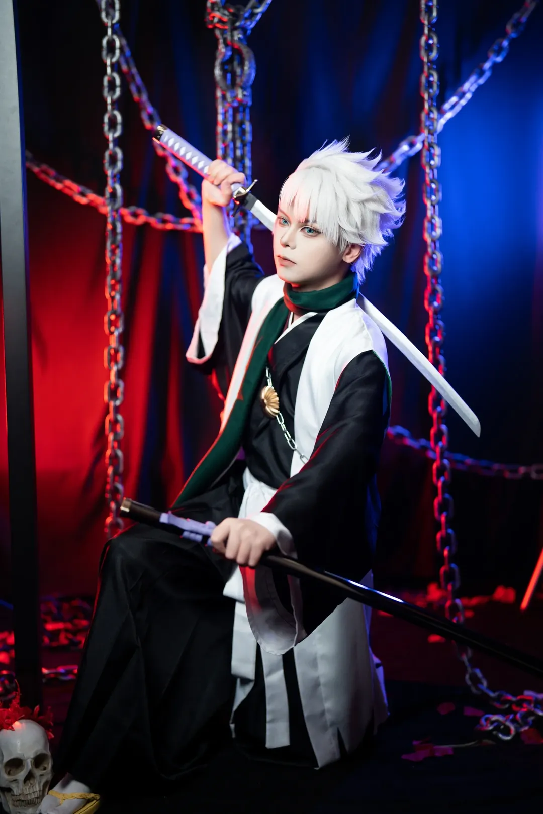 cosplay正片, 二次元写真, 和风人像, 日番谷冬狮郎cos, 死神 - 第6张