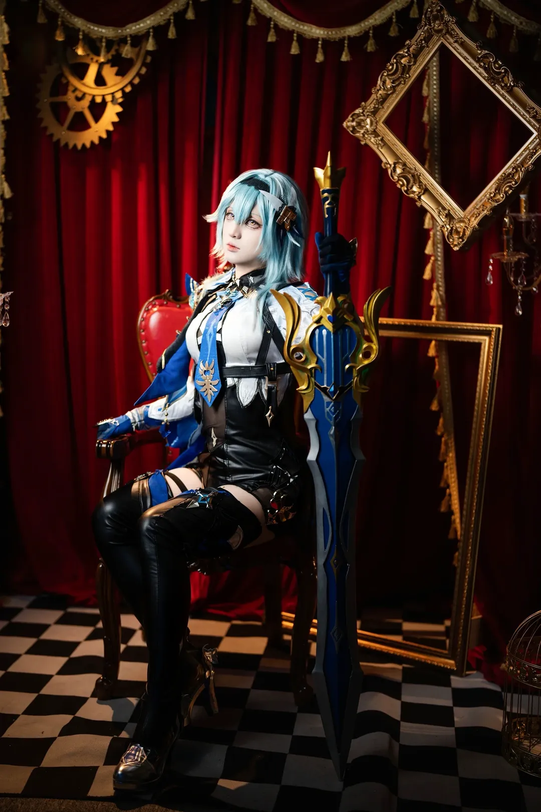 原神, cosplay, 二次元摄影, 优菈cos, 大剑道具 - 第1张