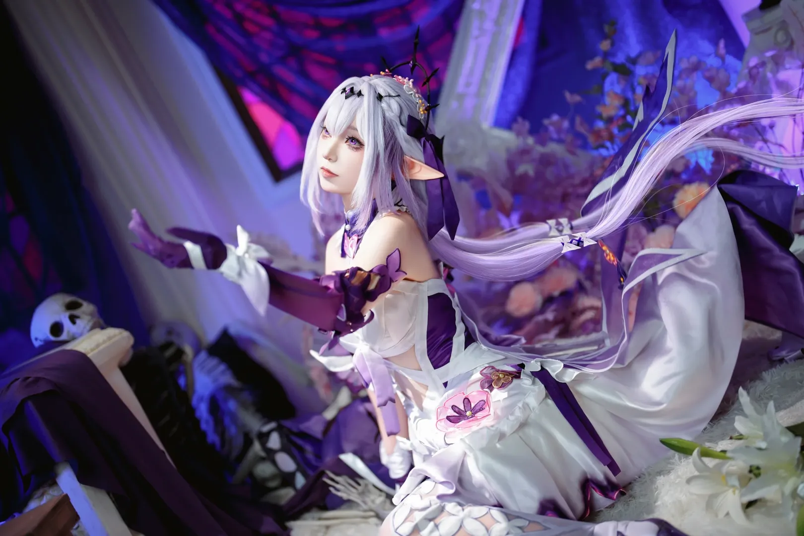 崩壊：スターレイル, キャストリス コスプレ, コスプレ撮影, ホヨワンダフルハウス, エルフ耳スタイル - 2枚目