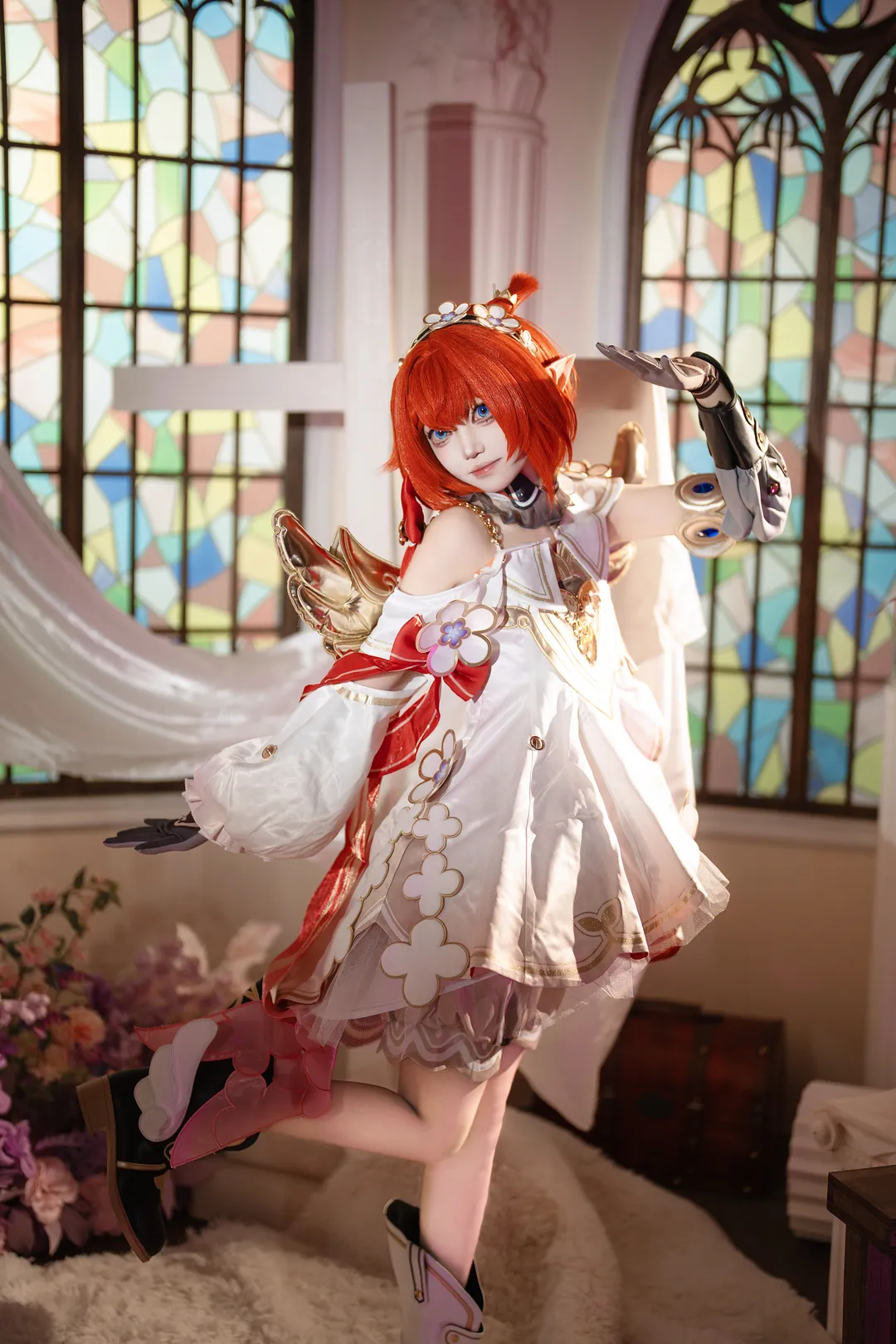 二次元少女, 崩壞星穹鐵道, 緹寶cos, cosplay攝影, 精靈風妝造 - 第4張