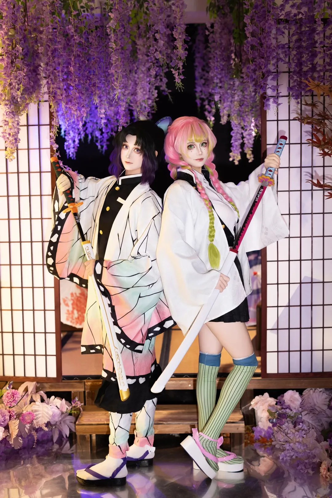 鬼滅の刃, コスプレ撮影, 二次元再現, 和風写真, 胡蝶しのぶ コスプレ - 1枚目