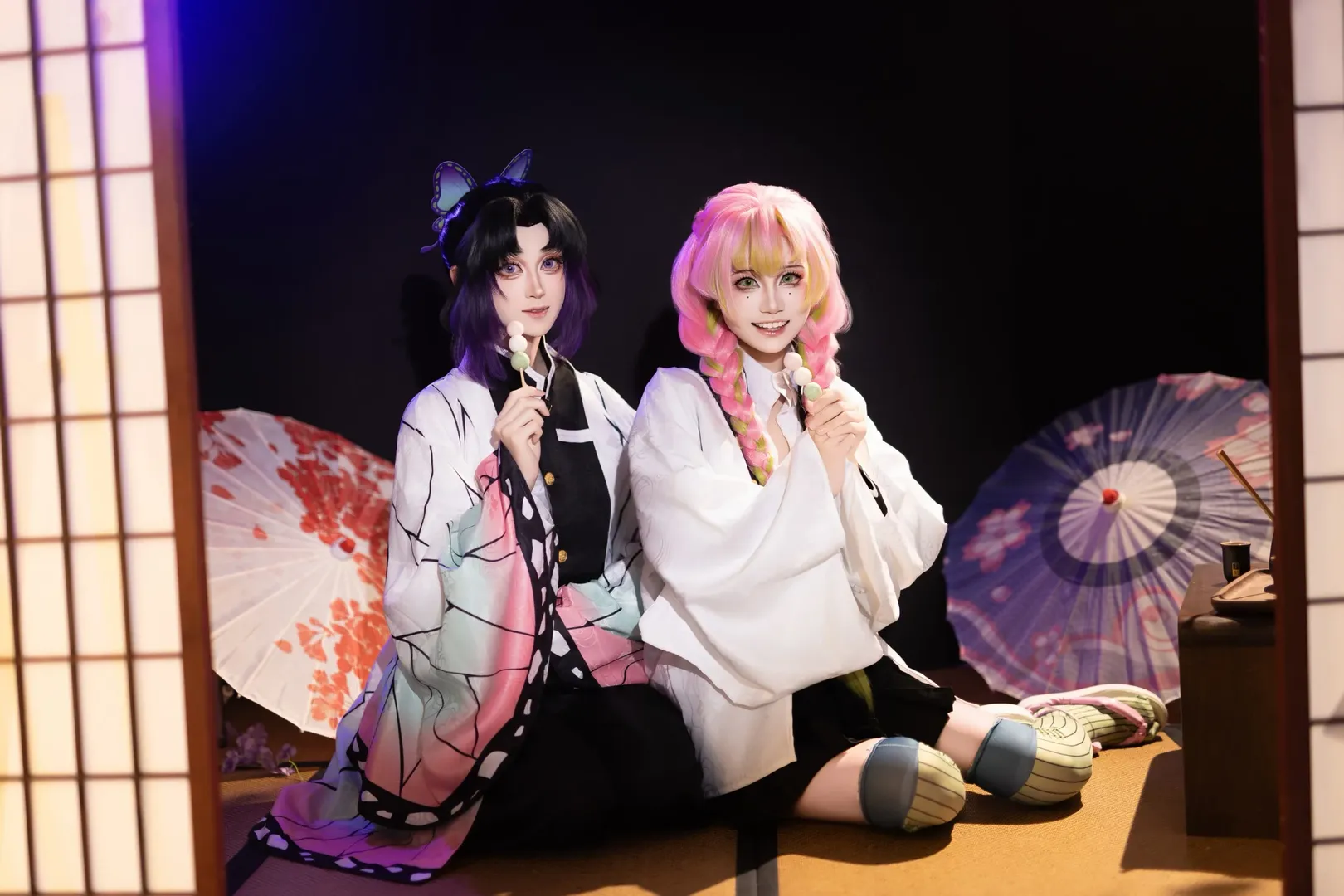 鬼滅之刃, cosplay攝影, 二次元還原, 和風寫真, 蝴蝶忍cos