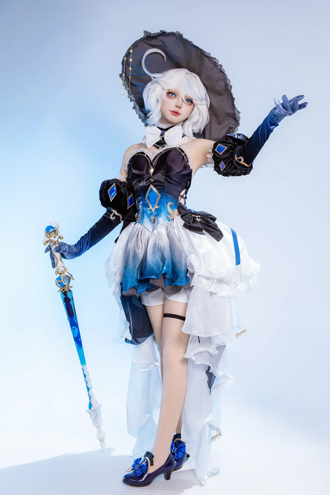 原神, 二次元少女, 芙宁娜cos, cosplay摄影, 深海来信