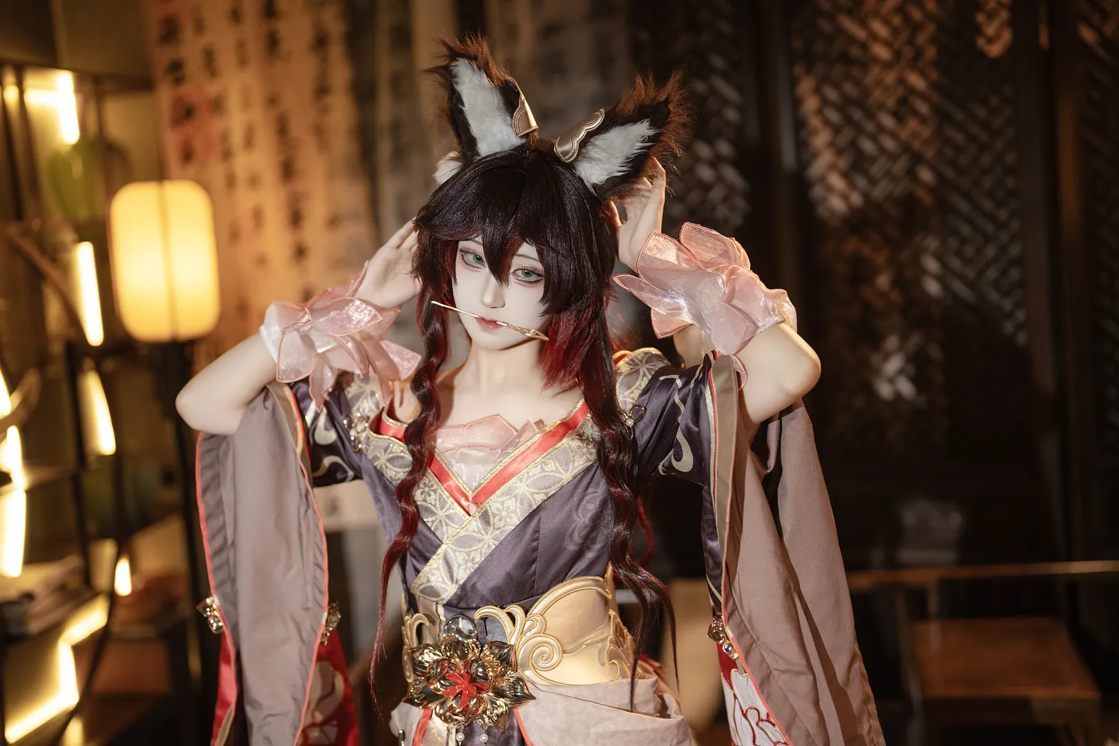 忘归人cos, 崩坏星穹铁道, 古风cosplay, cosplay摄影, 国风兽耳 - 第1张
