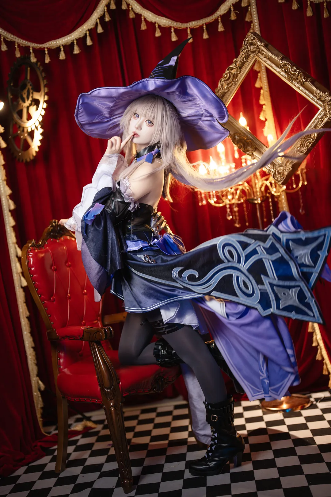 崩壊：スターレイル, ヘルタ コスプレ, コスプレ撮影, ゴシック風写真, 魔女の仮装 - 1枚目