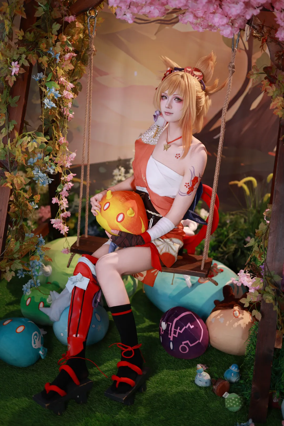 二次元, 原神, cosplay, 和风摄影, 宵宫cos - 第2张