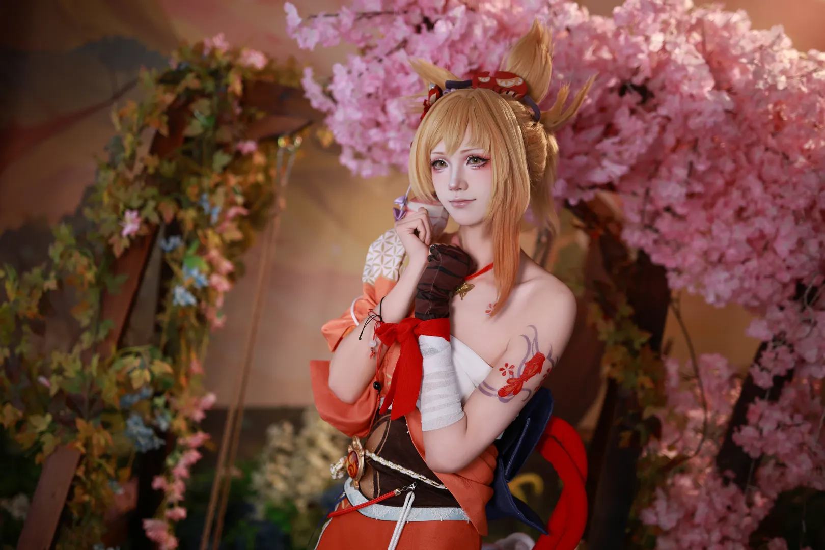二次元, 原神, cosplay, 和风摄影, 宵宫cos