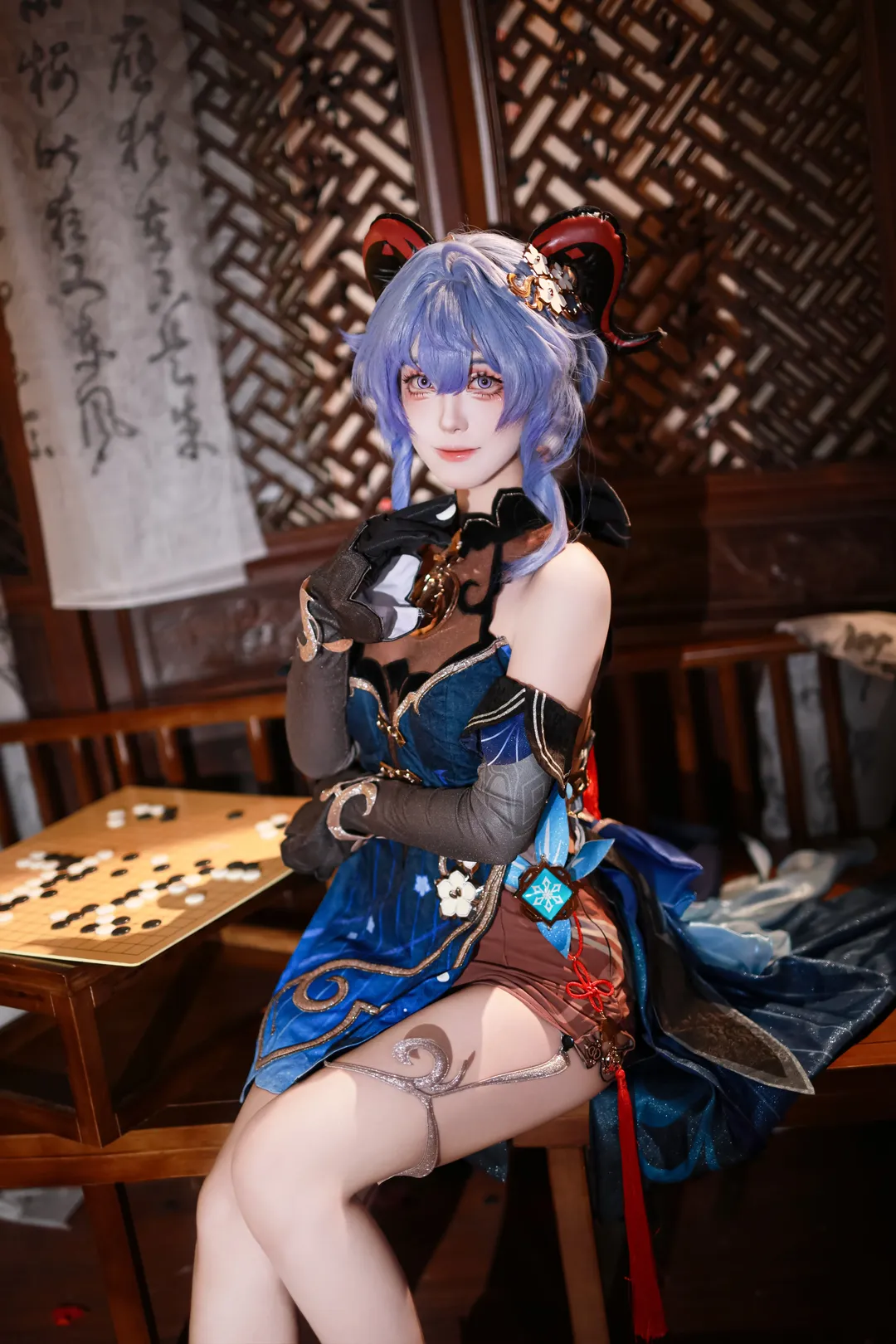 原神, 甘雨cos, 中式古风, cosplay摄影, 国风角色扮演
