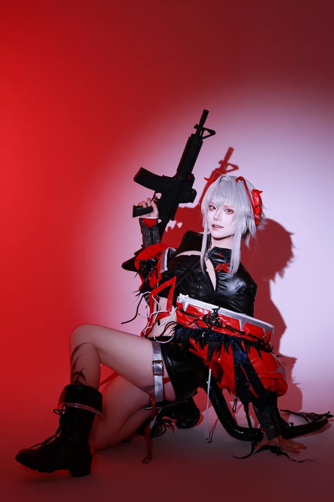 明日方舟, 维什戴尔cos, 战术少女, 赛博朋克摄影, 机能风cos - 第4张