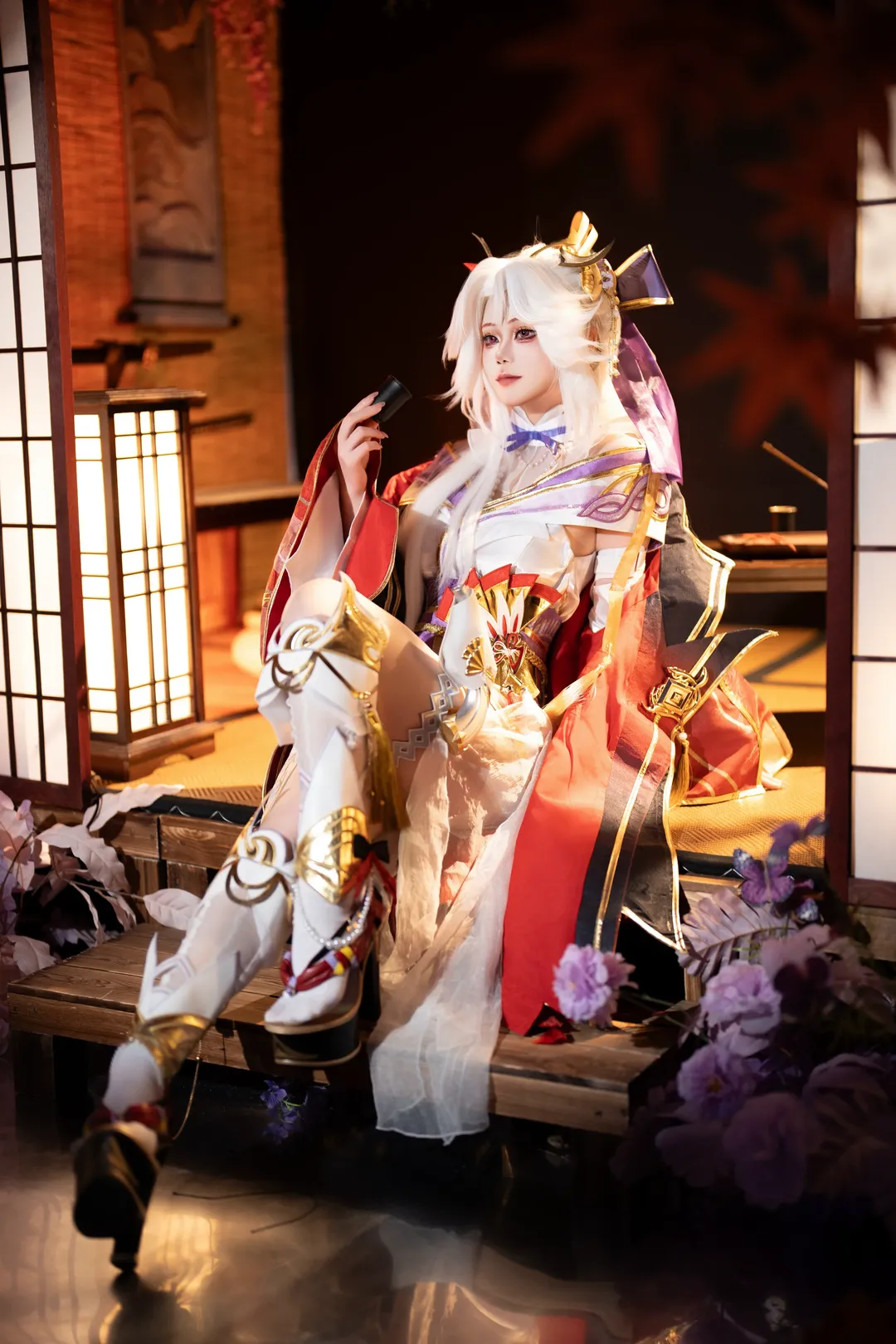王者荣耀, 不知火舞cos, cosplay摄影, 和风cosplay, 花合斗 - 第1张