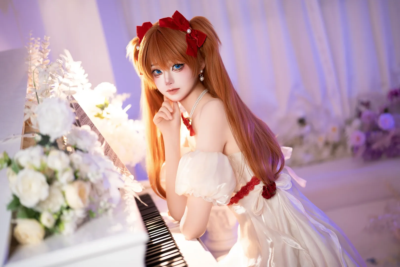 明日香cos, 新世纪福音战士, cosplay摄影, 明日香花之语, 阿芋 - 第1张