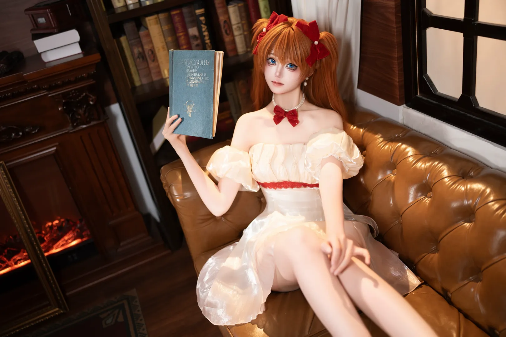 明日香cos, 新世纪福音战士, cosplay摄影, 明日香花之语, 阿芋