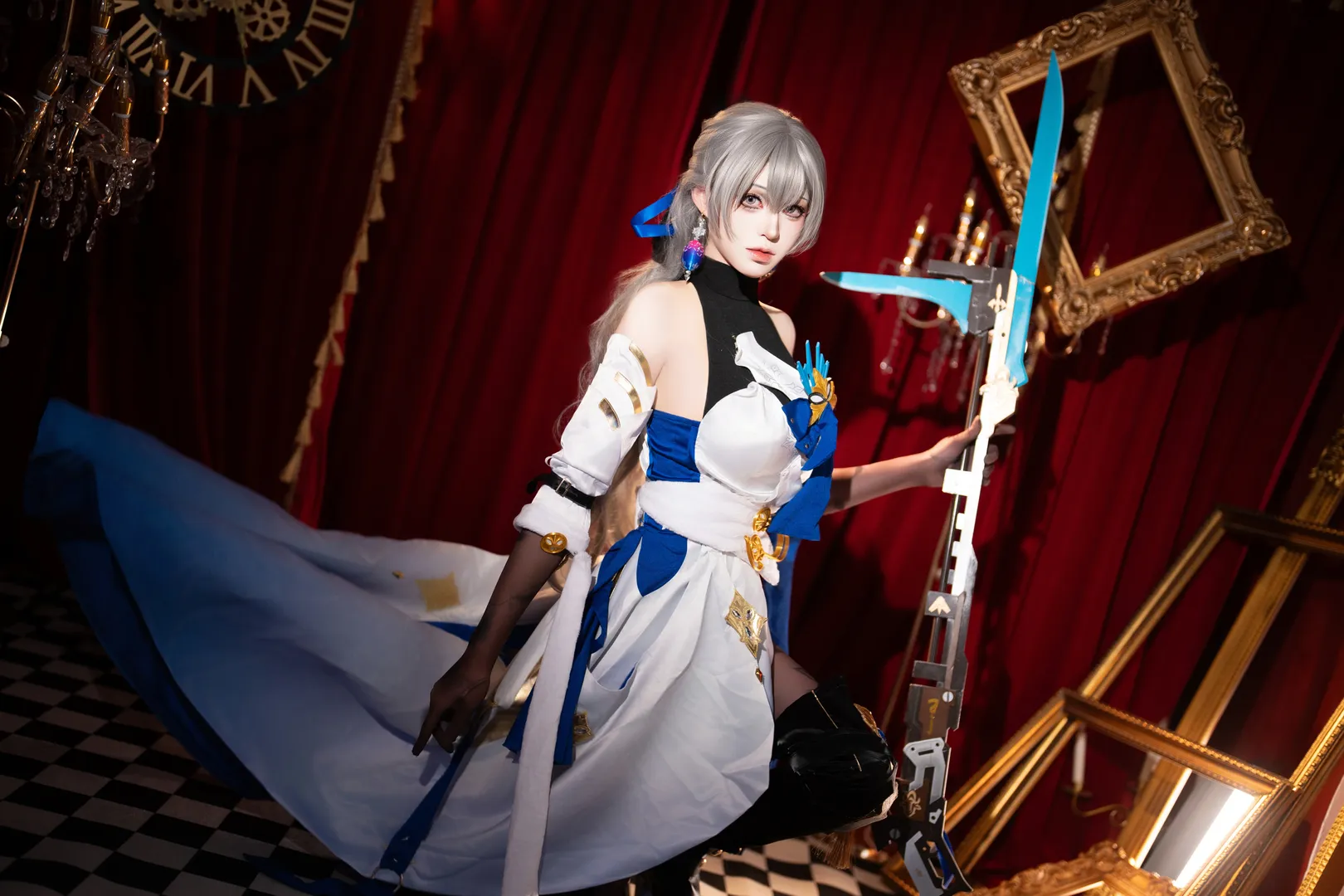 崩坏星穹铁道, 布洛妮娅cos, cosplay摄影, 贝洛伯格, 银发穿搭 - 第4张