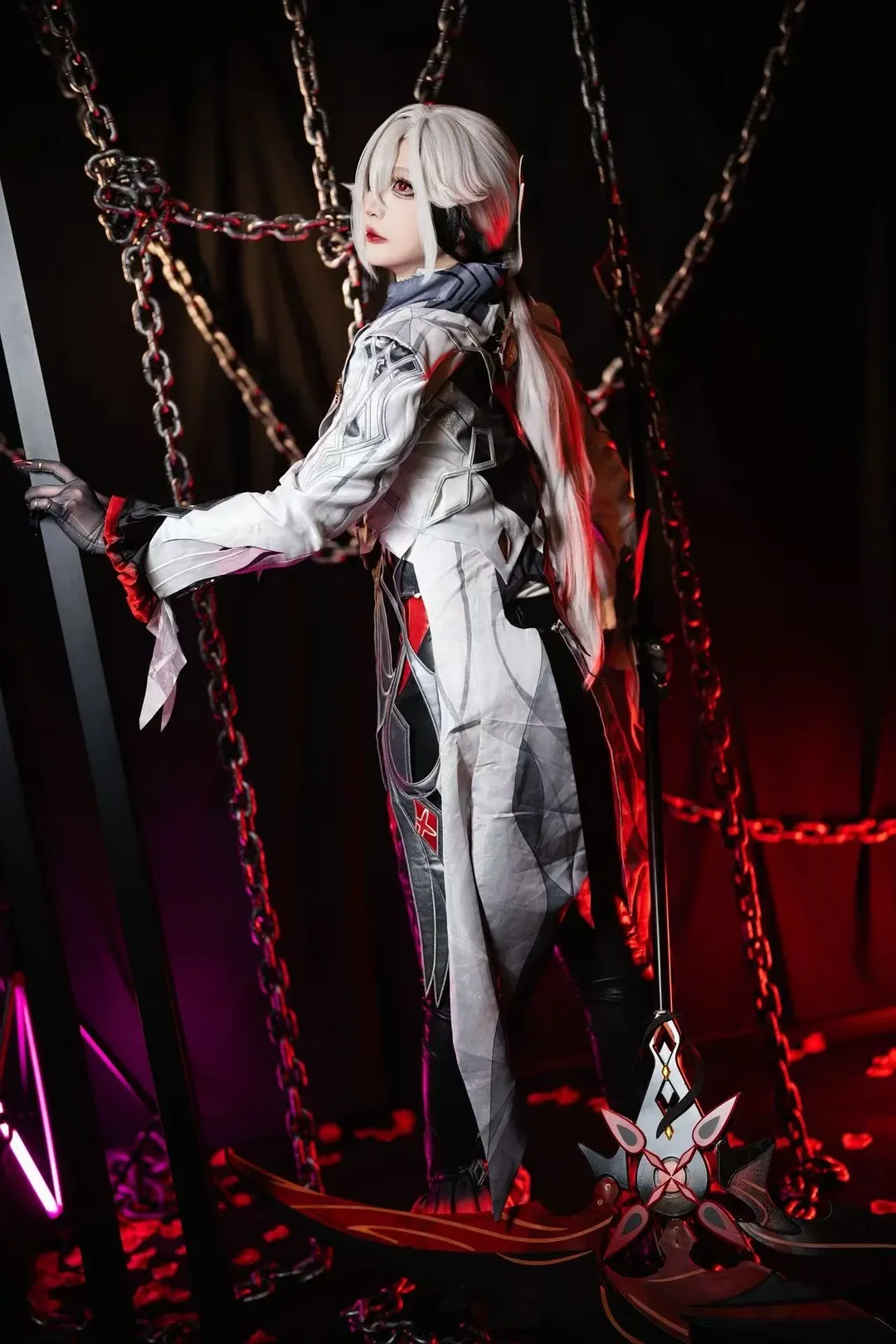 原神, 二次元cos, cosplay服裝, 暗黑風攝影, 愚人眾僕人cos - 第2張