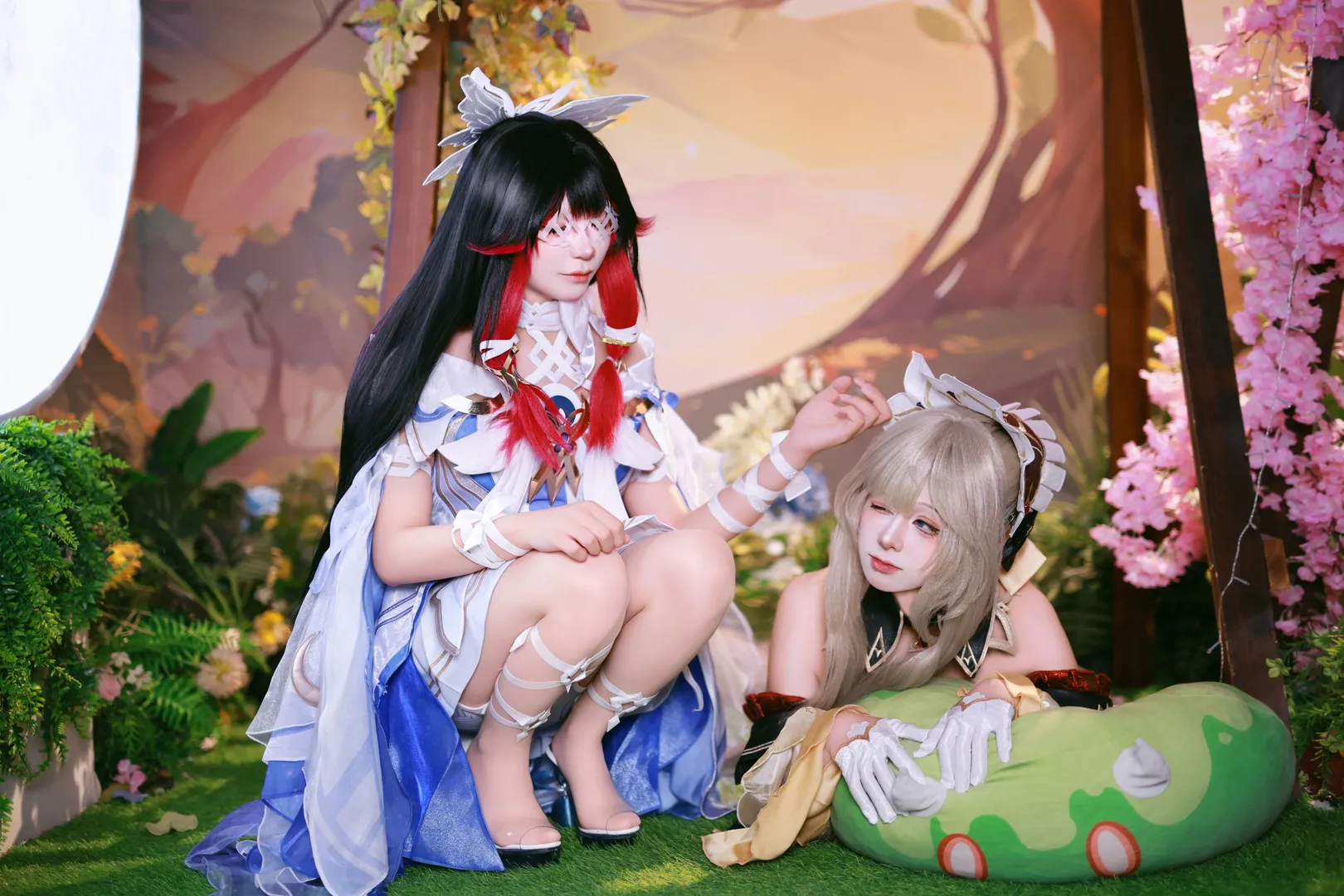 原神, 人形コスプレ, 二次元コスプレ, コスプレ撮影, 白ニーソコーデ - 1枚目