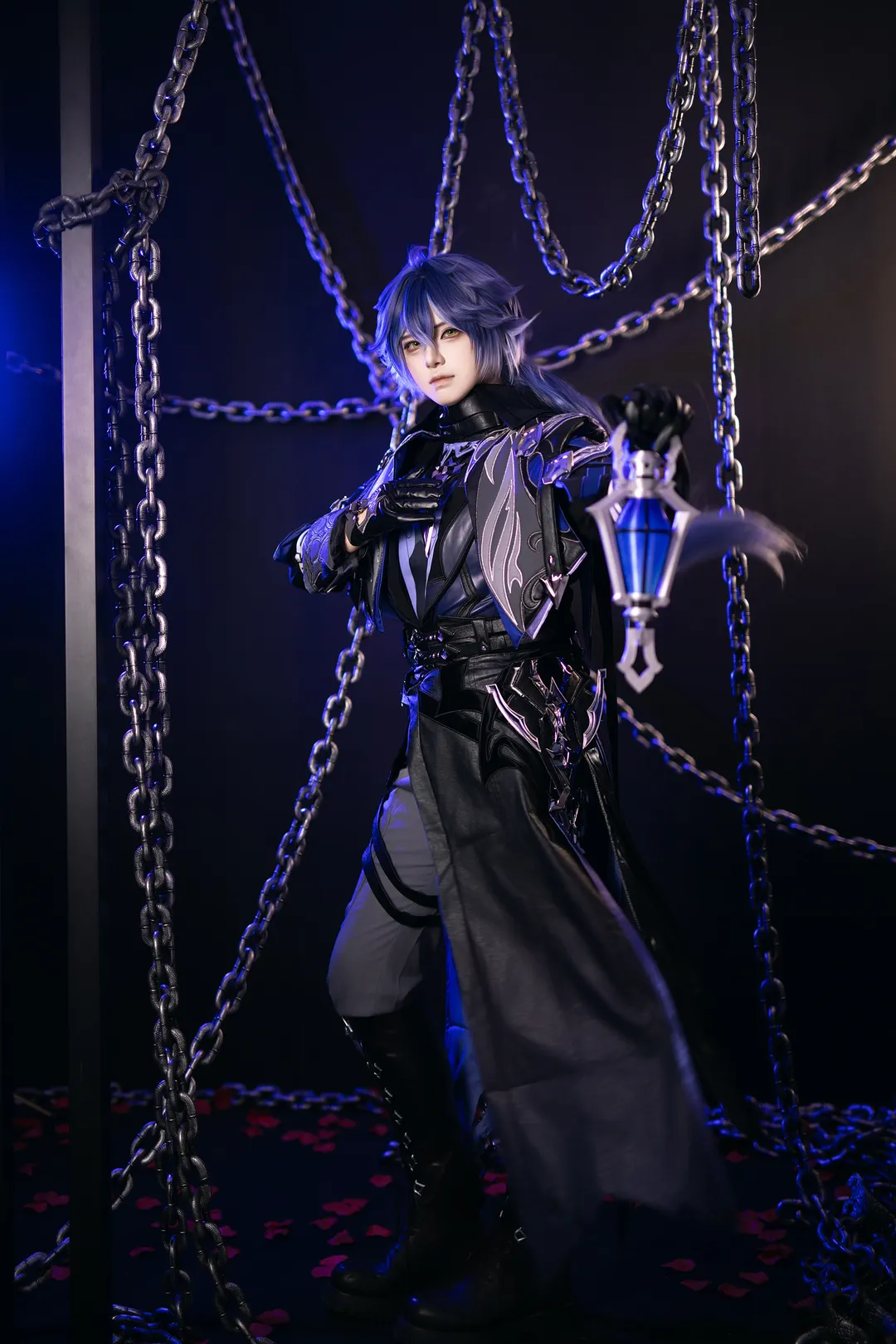 原神, cosplay摄影, 服装细节, 铁链氛围, 菲林斯cos