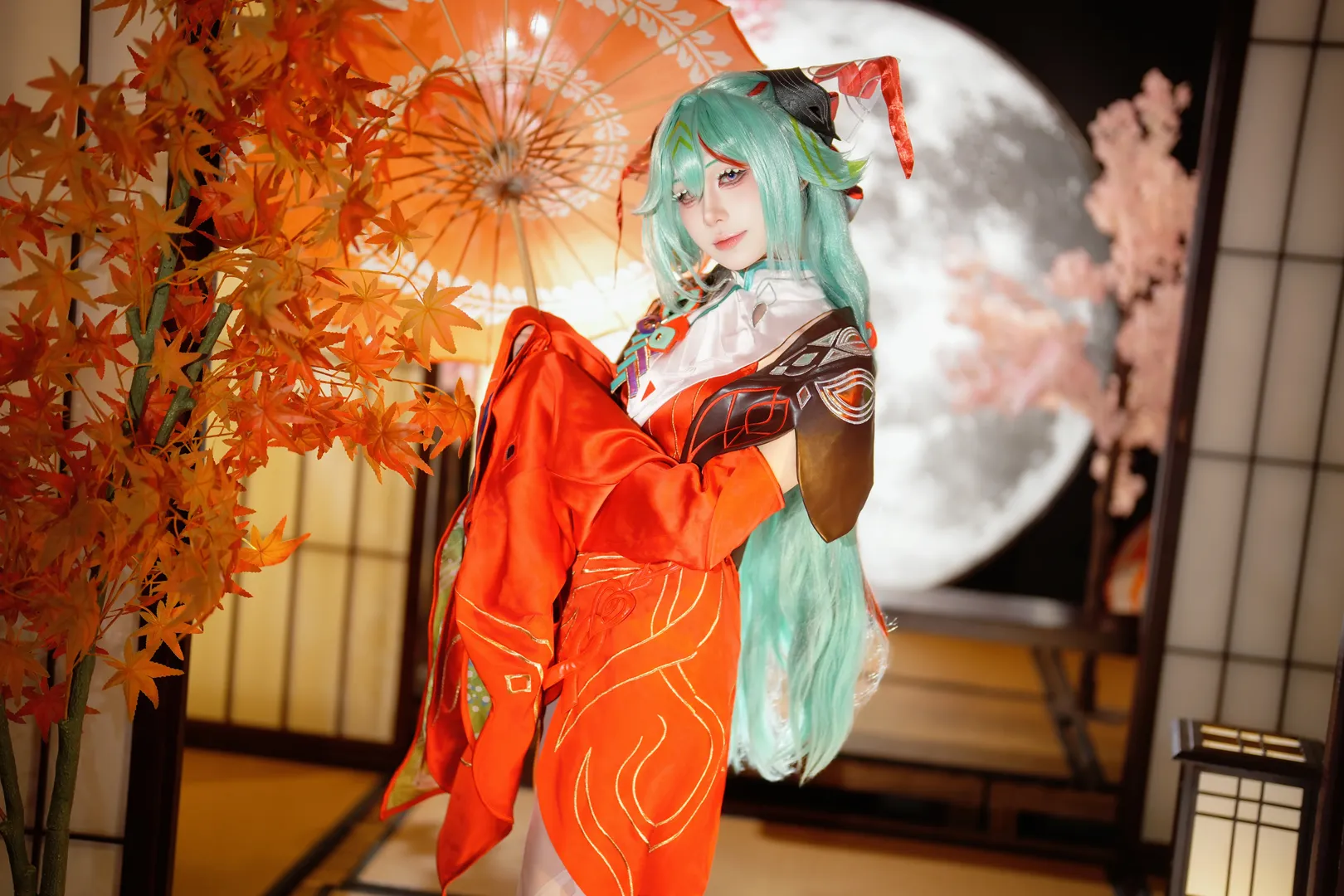 王者荣耀, 少司缘cos, cosplay摄影, 日式和风, 红枫月色 - 第3张