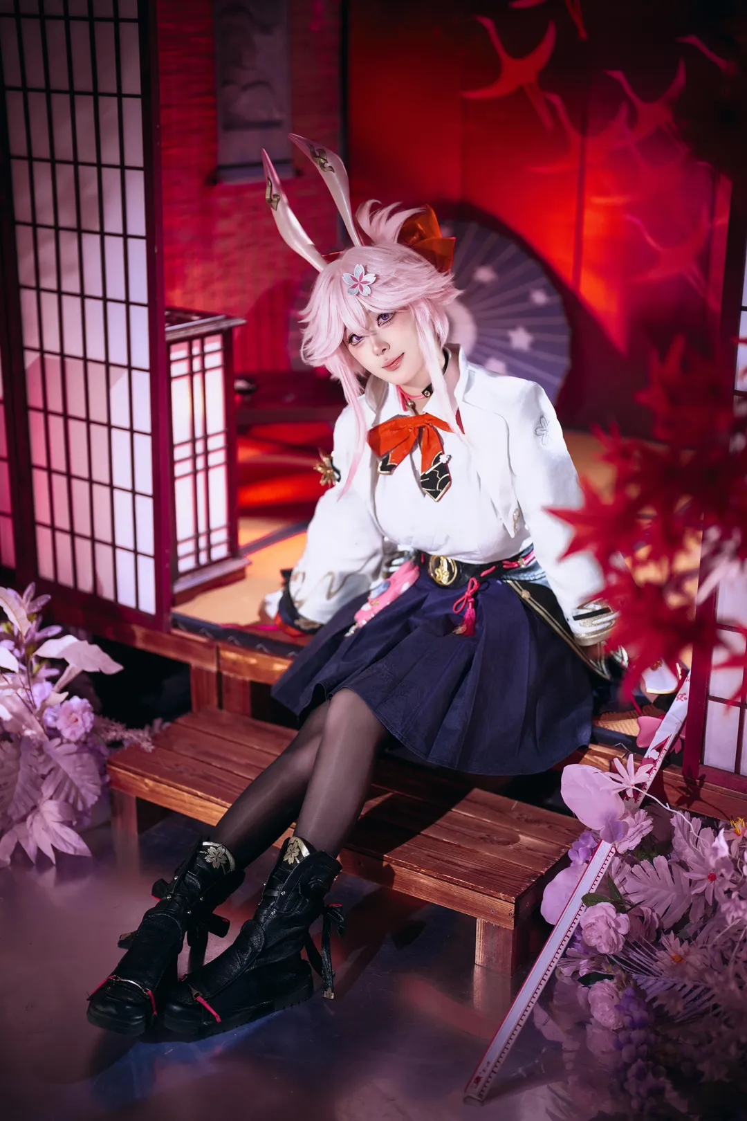 二次元摄影, 崩坏星穹铁道, 绯英cos, 和风cosplay, 黑丝穿搭