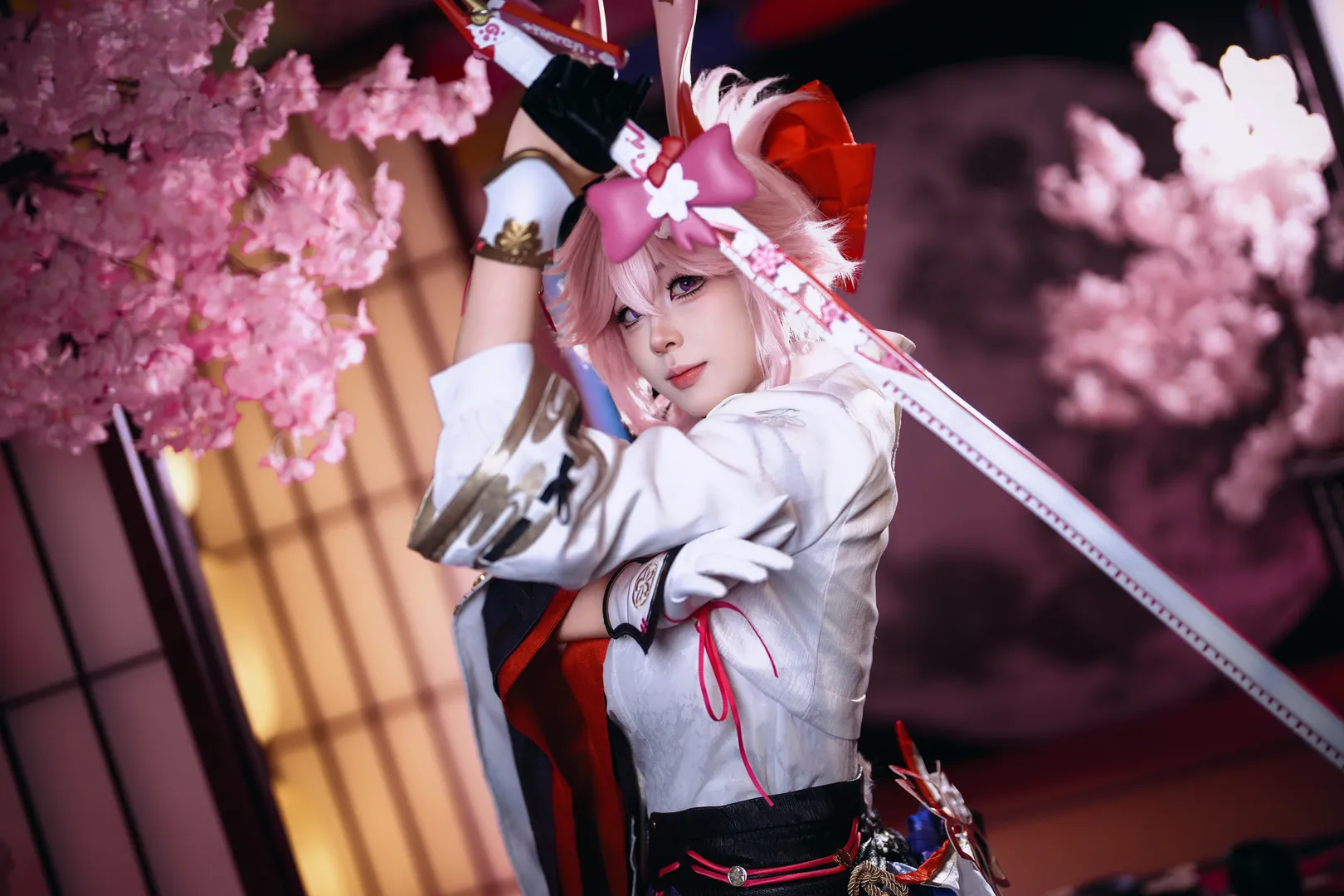 二次元摄影, 崩坏星穹铁道, 绯英cos, 和风cosplay, 黑丝穿搭 - 第3张