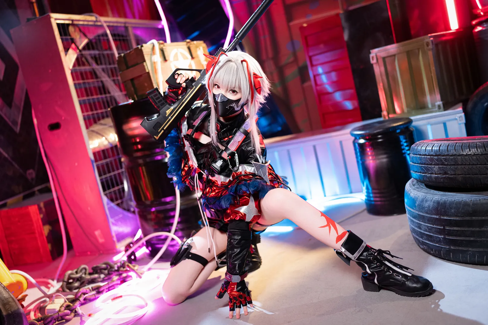 麦晓雯cos, 三角洲行动, 战术少女, 赛博朋克cos, 游戏角色cosplay - 第2张