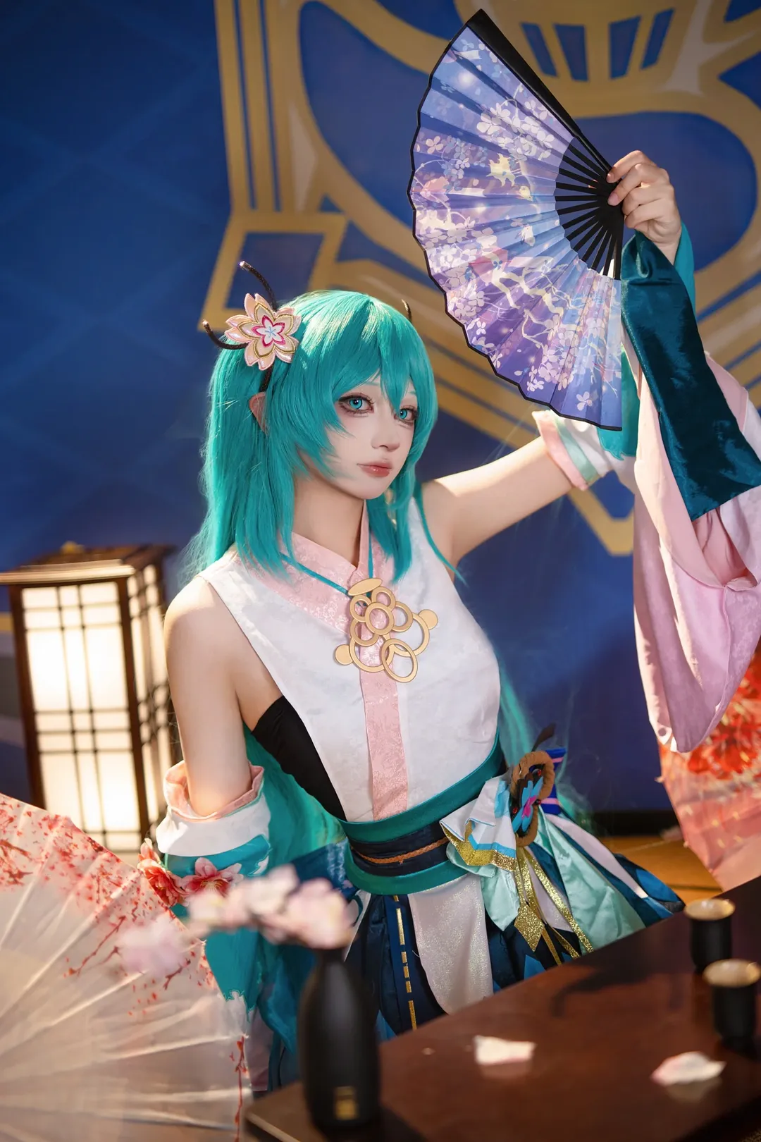 初音未來cos, 和風裝扮, cosplay攝影, 雙馬尾, 陰陽師 - 第8張