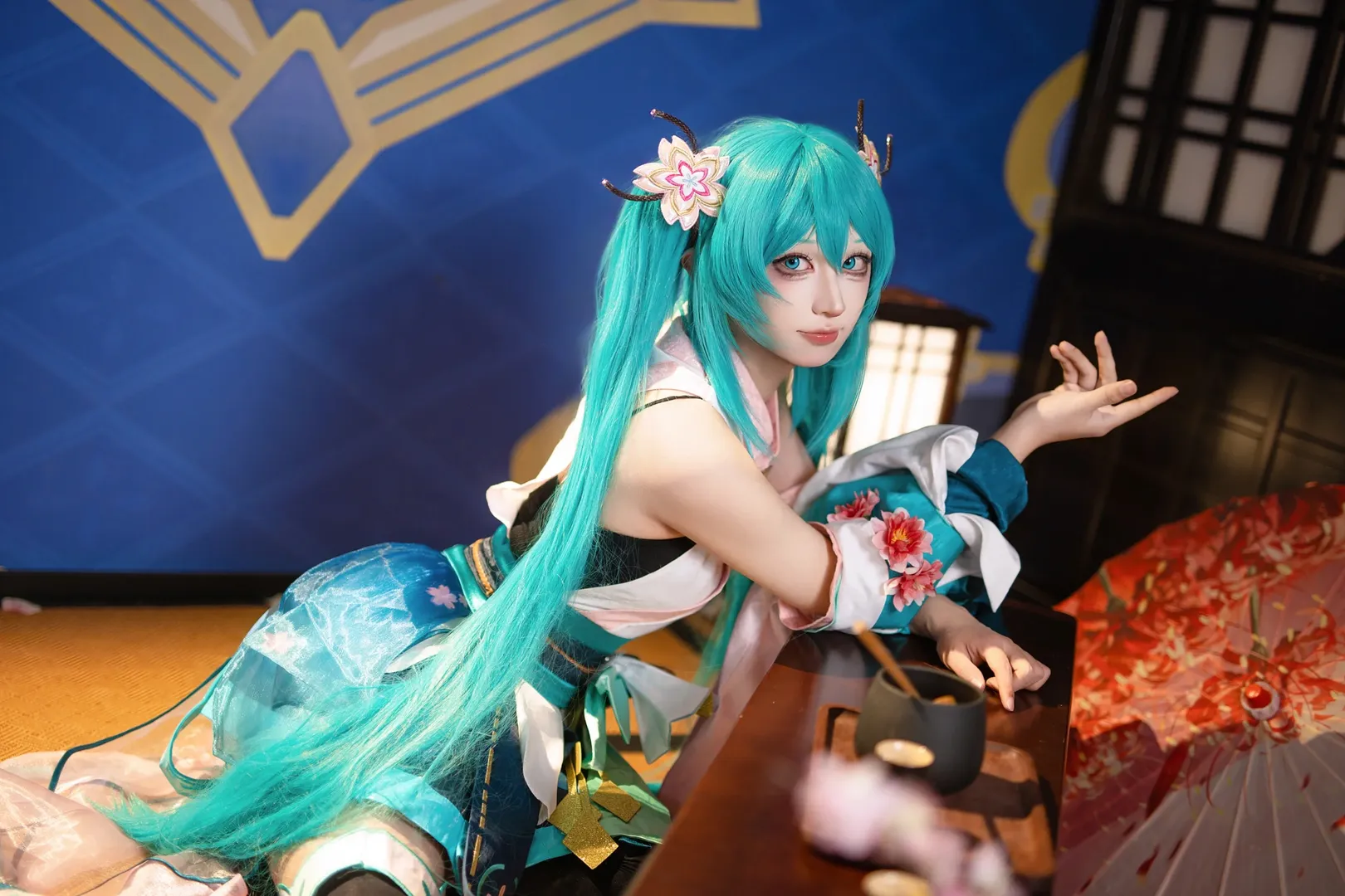 初音未來cos, 和風裝扮, cosplay攝影, 雙馬尾, 陰陽師 - 第9張