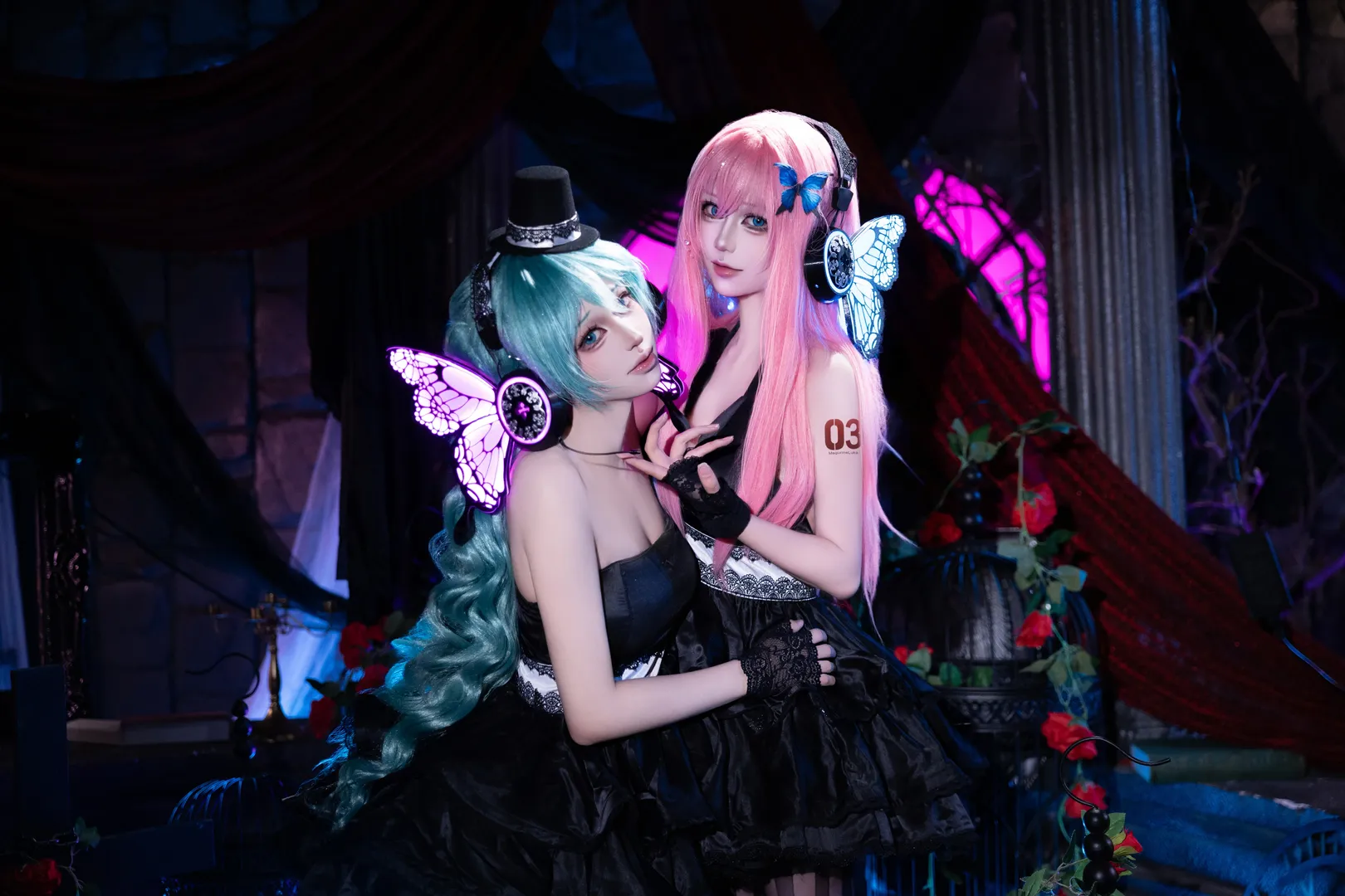 双人cos, 初音未来cos, 蝴蝶耳机, 巡音流歌cos, Magnet - 第2张