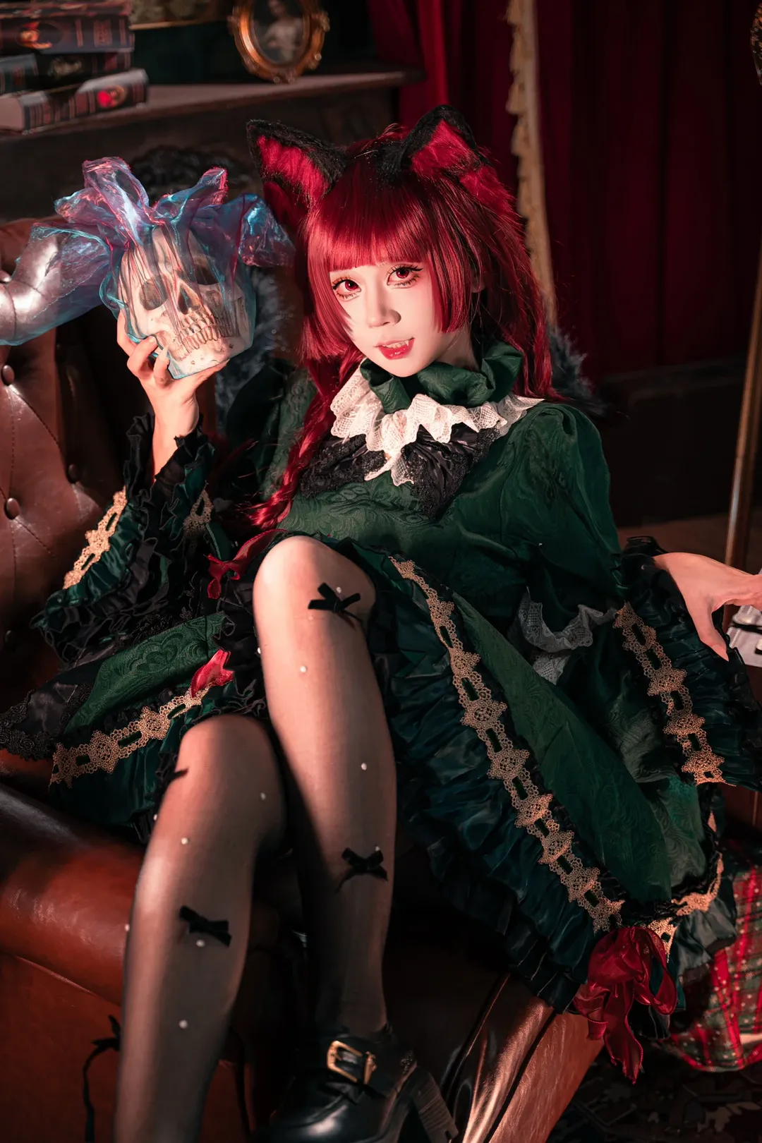 二次元摄影, 东方project, 暗黑风cos, 火焰猫磷cos, 哥特洋装