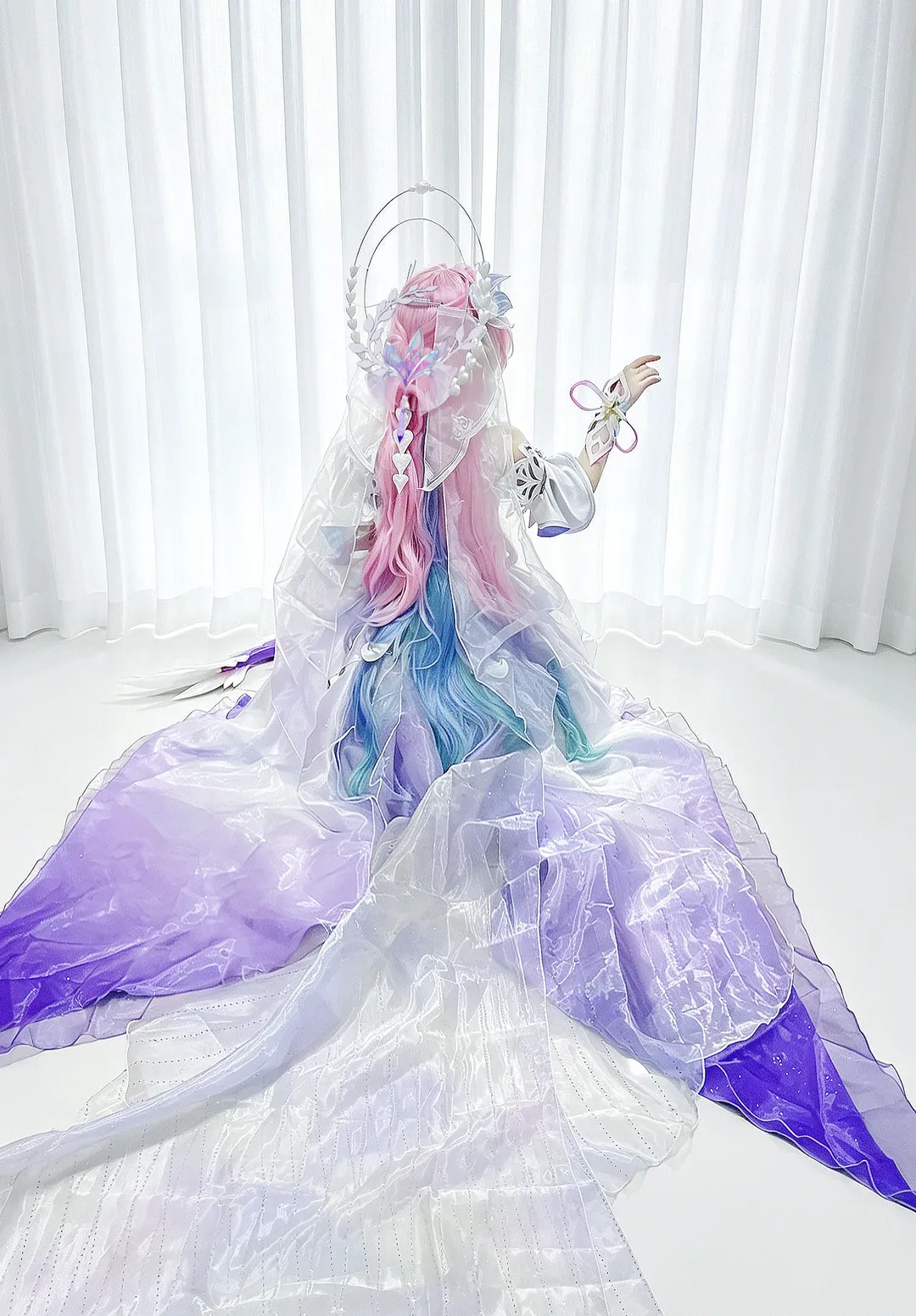 昔涟cos, 崩坏星穹铁道, Cosplay摄影, 二次元还原, 仙气薄纱裙