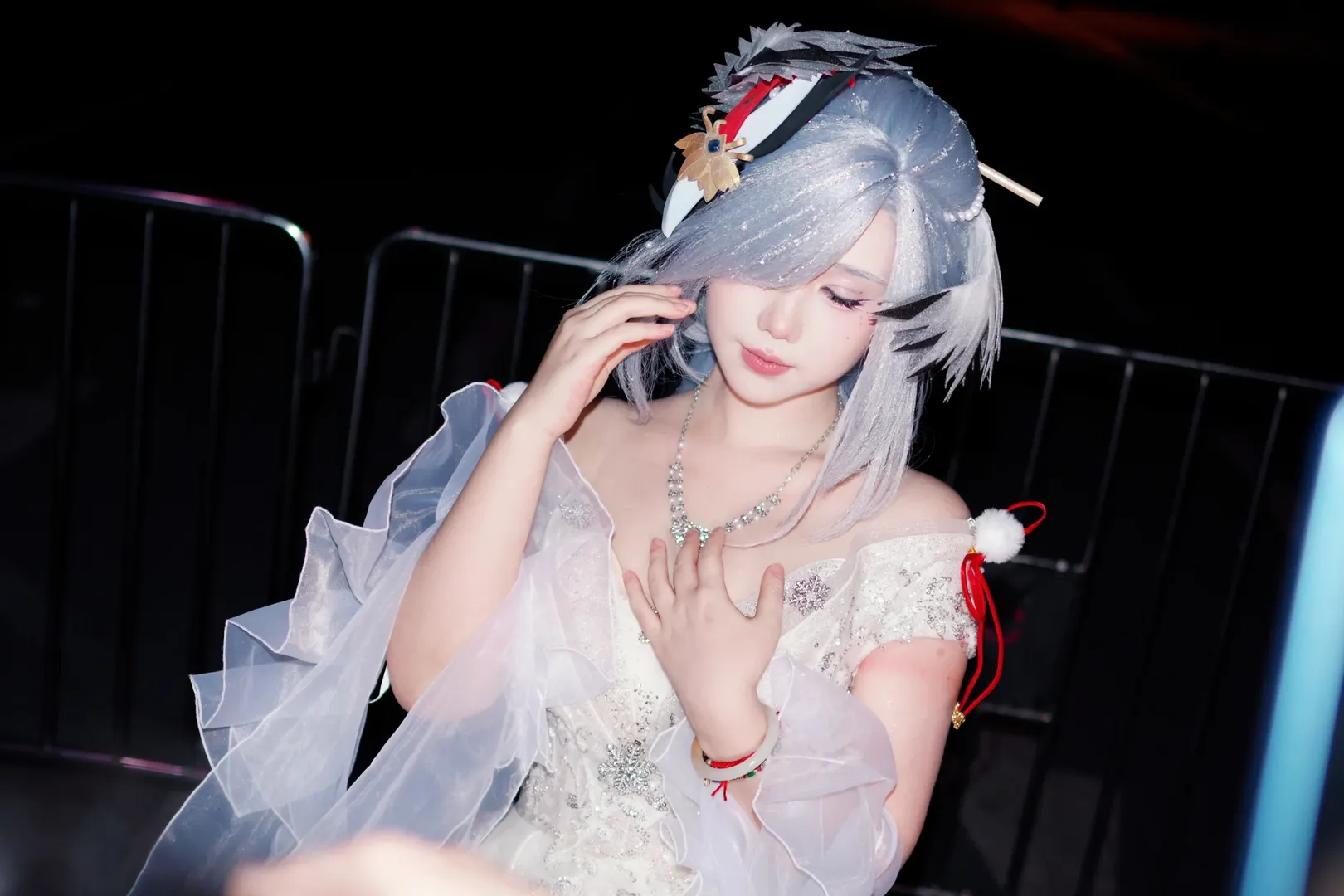 原神, 萤火虫漫展, 漫展场照, 花嫁cos, 申鹤cos - 第1张