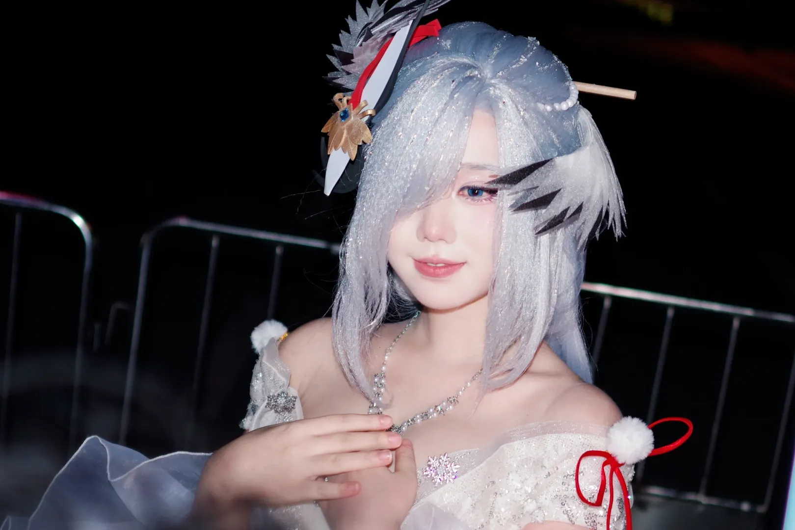 原神, 萤火虫漫展, 漫展场照, 花嫁cos, 申鹤cos