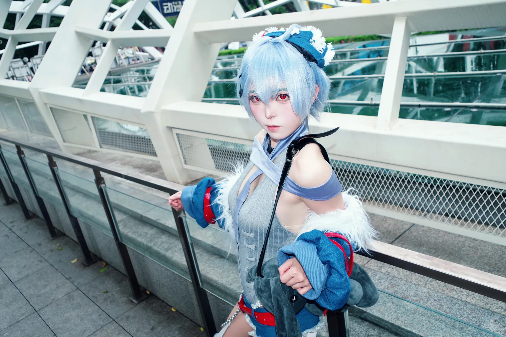 绫波丽cos, cosplay摄影, 动漫角色扮演, 新福音战士, 户外拍 - 第3张