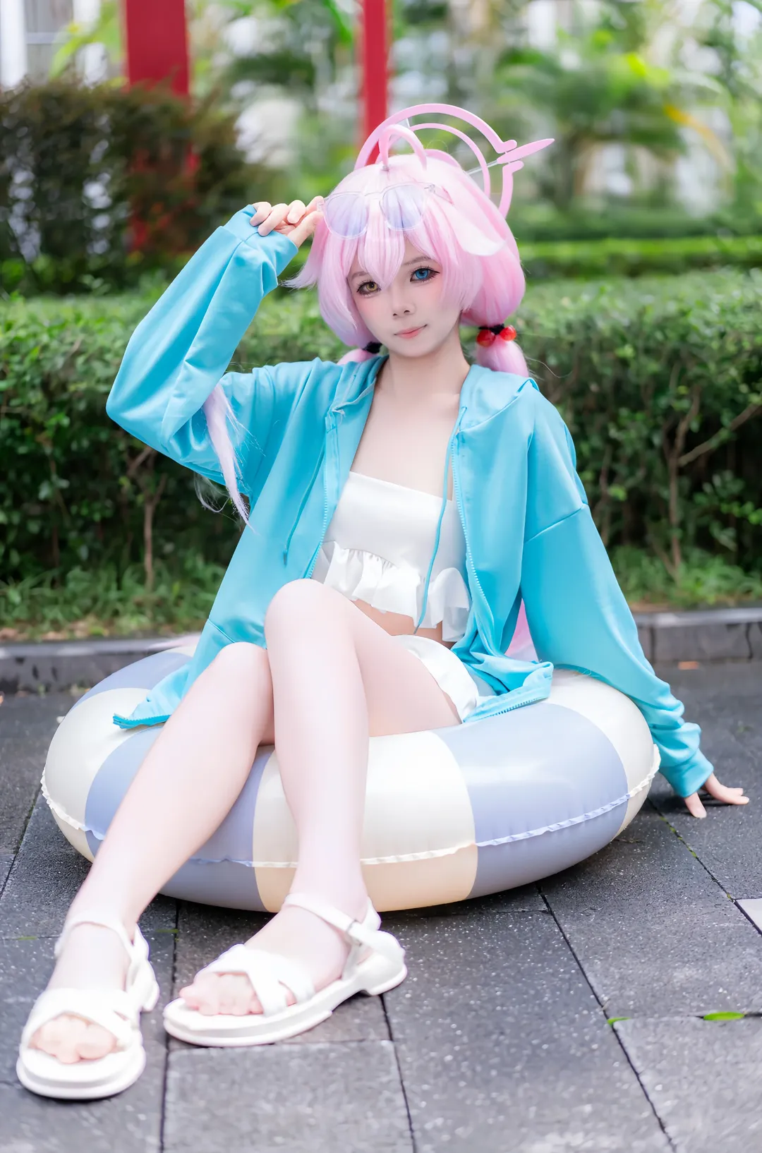 蔚蓝档案, 萤火虫漫展, 小鸟游星野cos, cosplay摄影, 夏日装扮 - 第1张