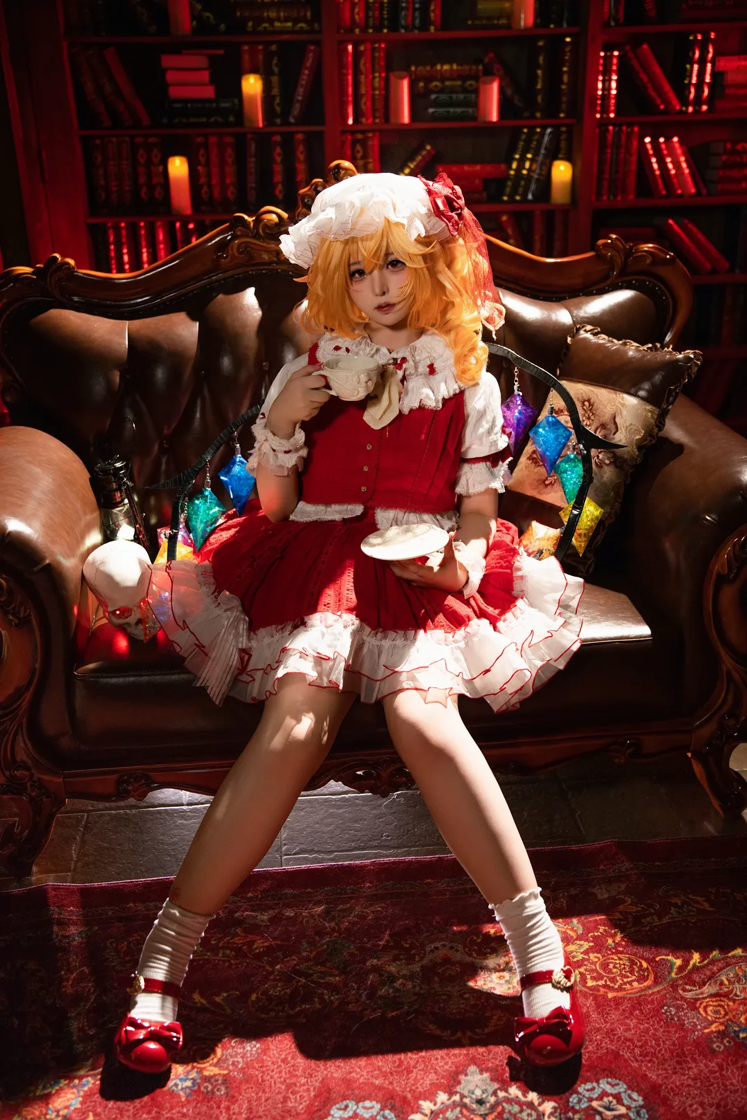 Touhou Project, Flandre Scarlet Cosplay, Cosplay photoshoot, Lolita fashion, Vintage portrait