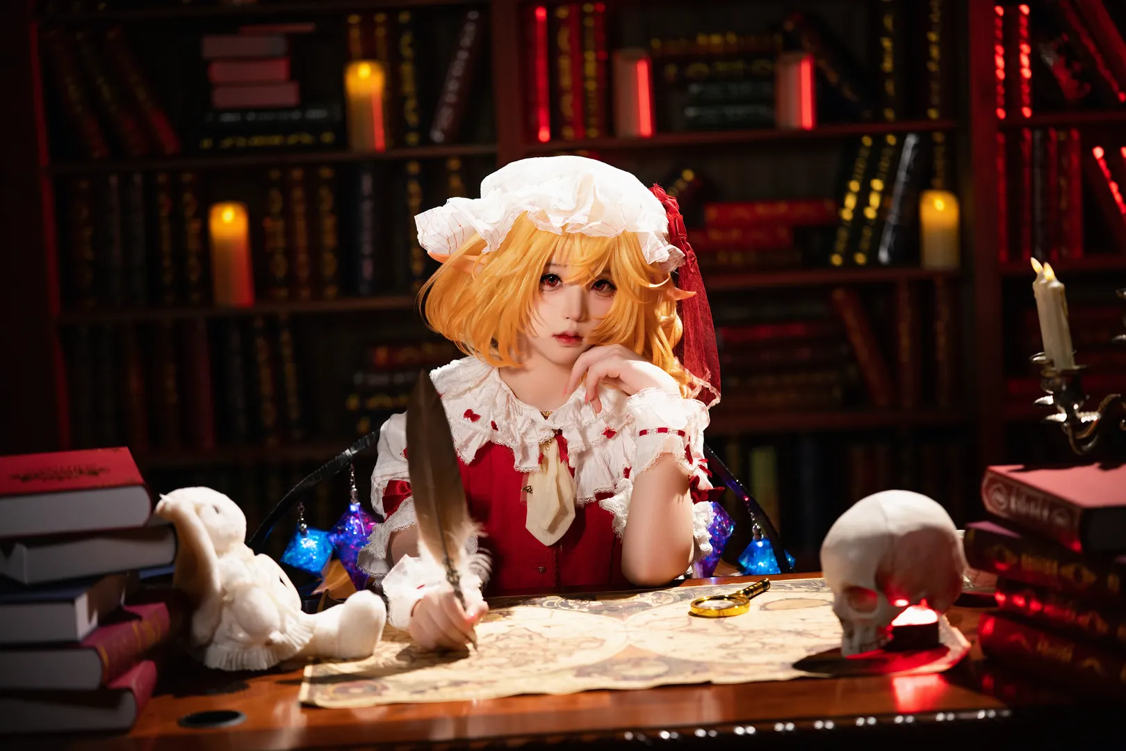 東方Project, フランドール・スカーレット コスプレ, コスプレ撮影, ロリータ・ファッション, レトロな写真 - 2枚目