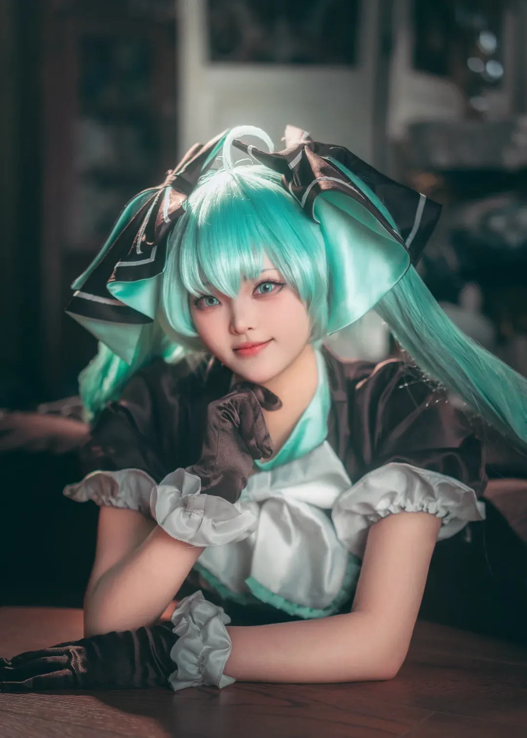 初音未来cos, cosplay正片, Vocaloid, 反重力假发, 初音兔子洋装 - 第6张