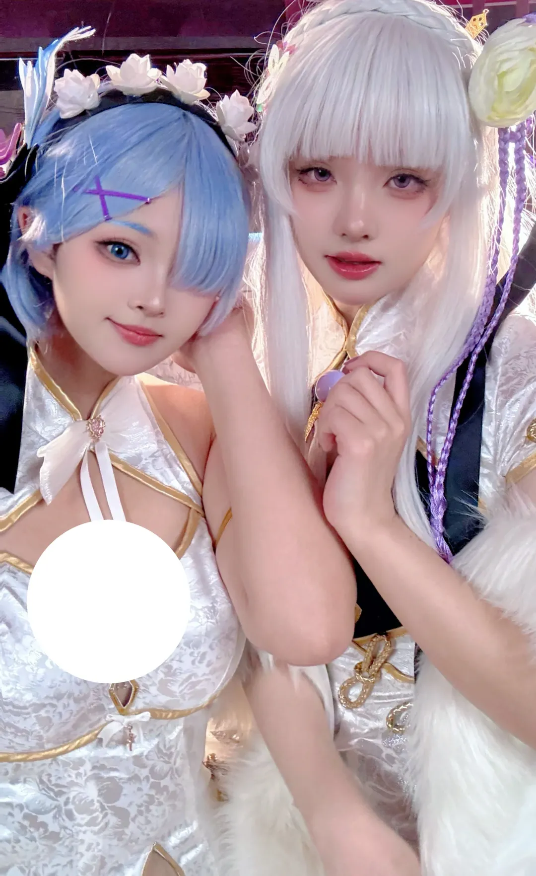 从零开始的异世界生活, 蕾姆cos, 艾米莉亚cos, 旗袍写真, 双人cosplay - 第1张