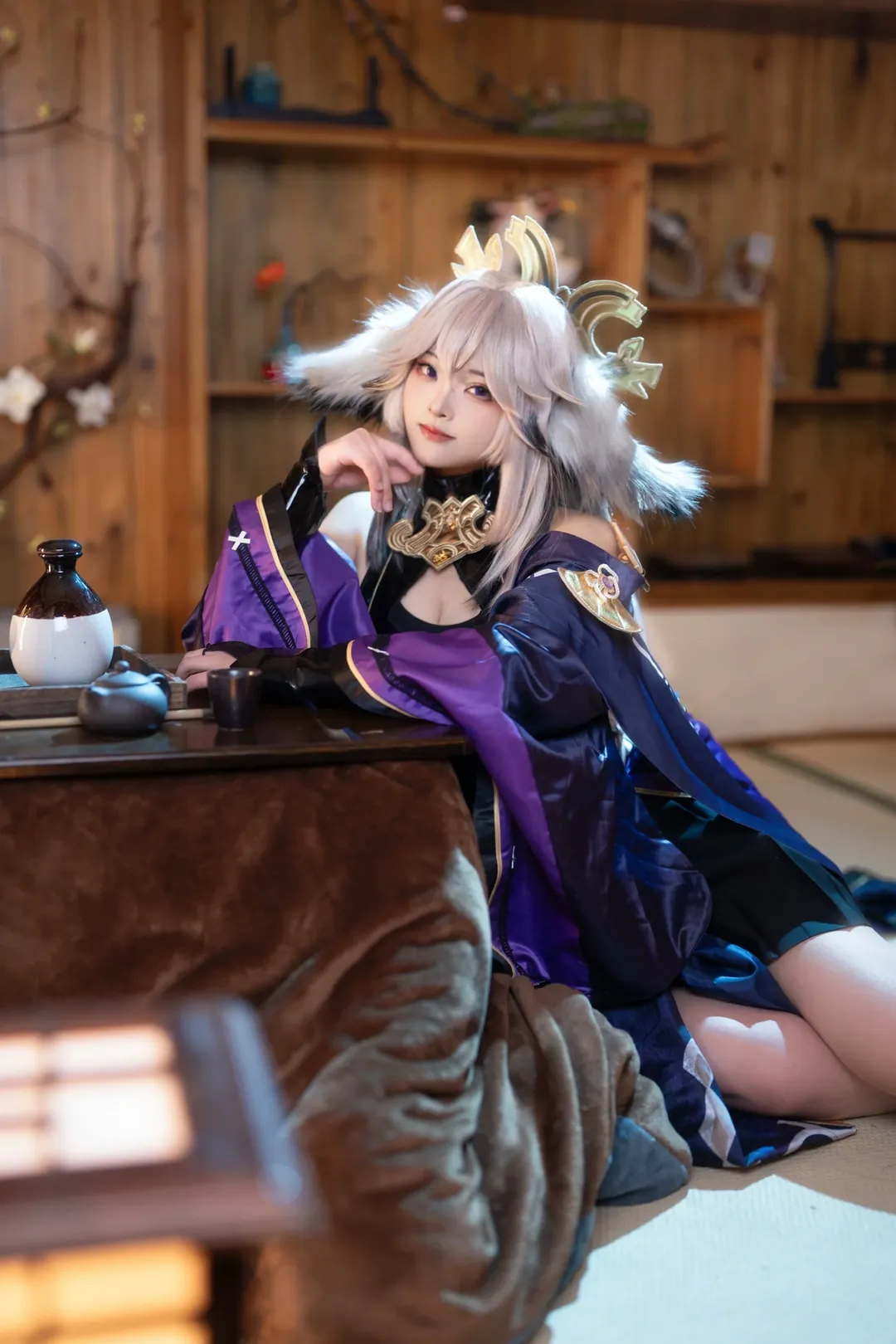原神, cosplay, 八重神子cos, 黑八重神子, 原神同人