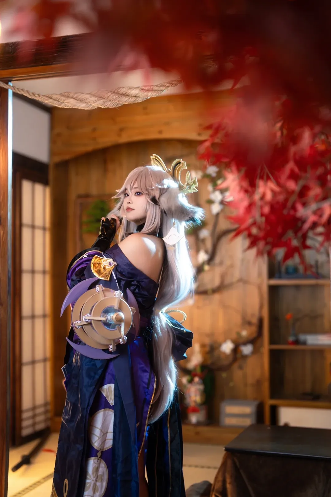 原神, cosplay, 八重神子cos, 黑八重神子, 原神同人 - 第3张
