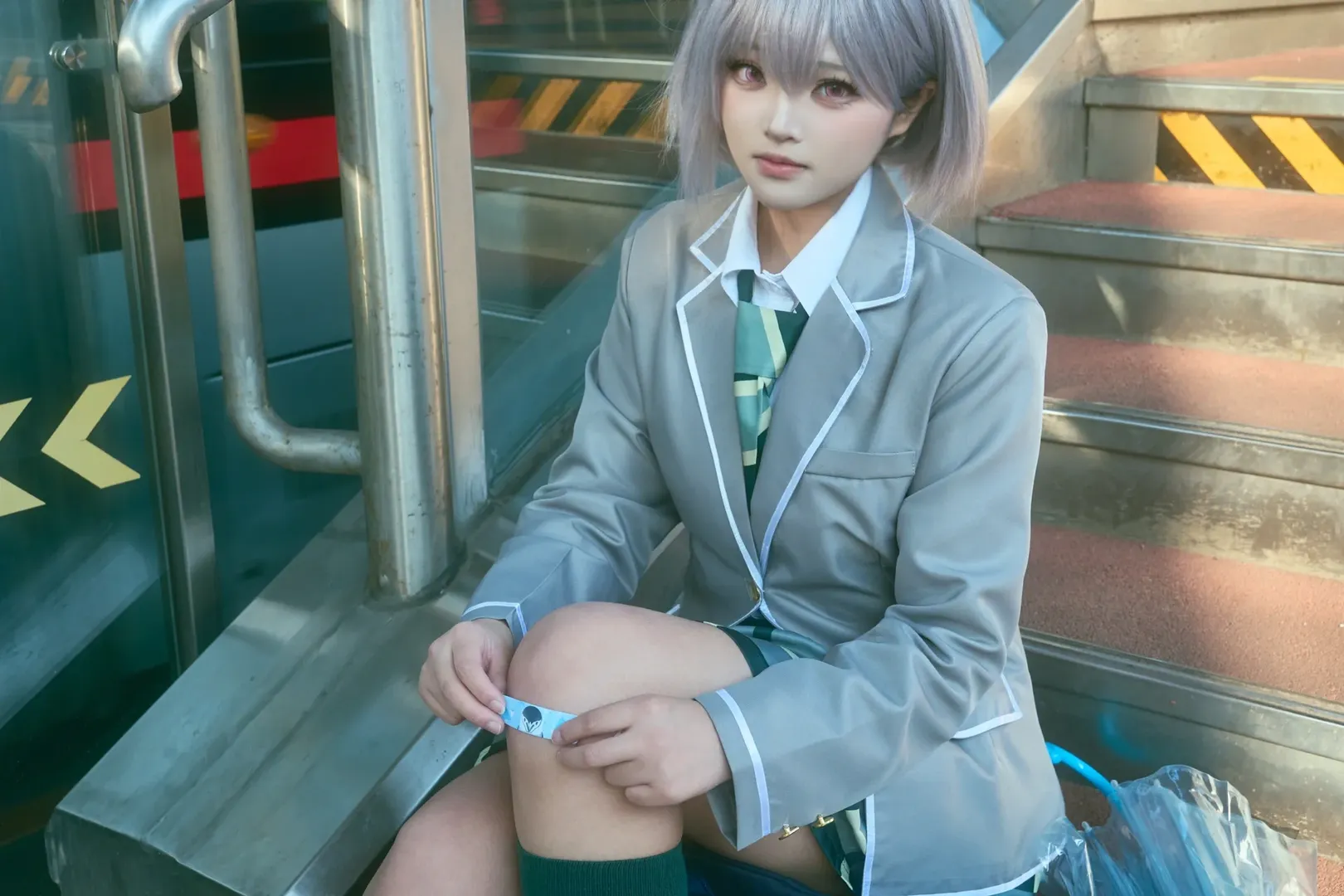 MyGO, 日常写真, ナチュラルなコスプレ, 高松灯 コスプレ, キャンパスの雰囲気