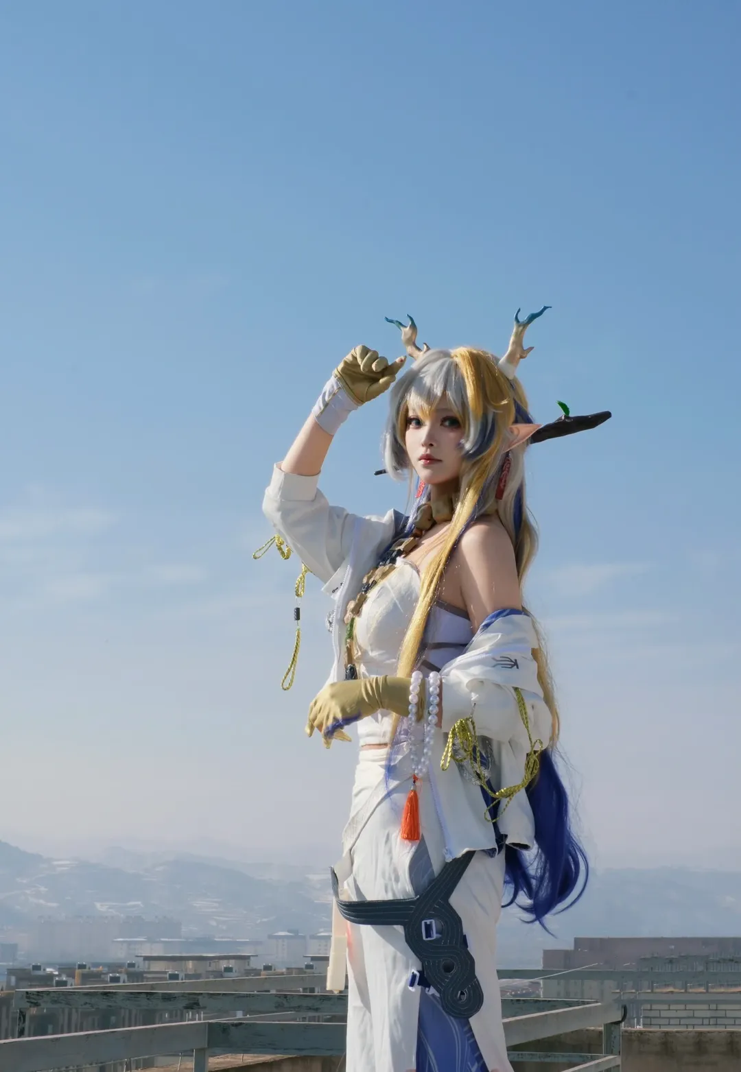 cos正片, 二次元cosplay, 黍cos, 明日方舟, 冬日外景