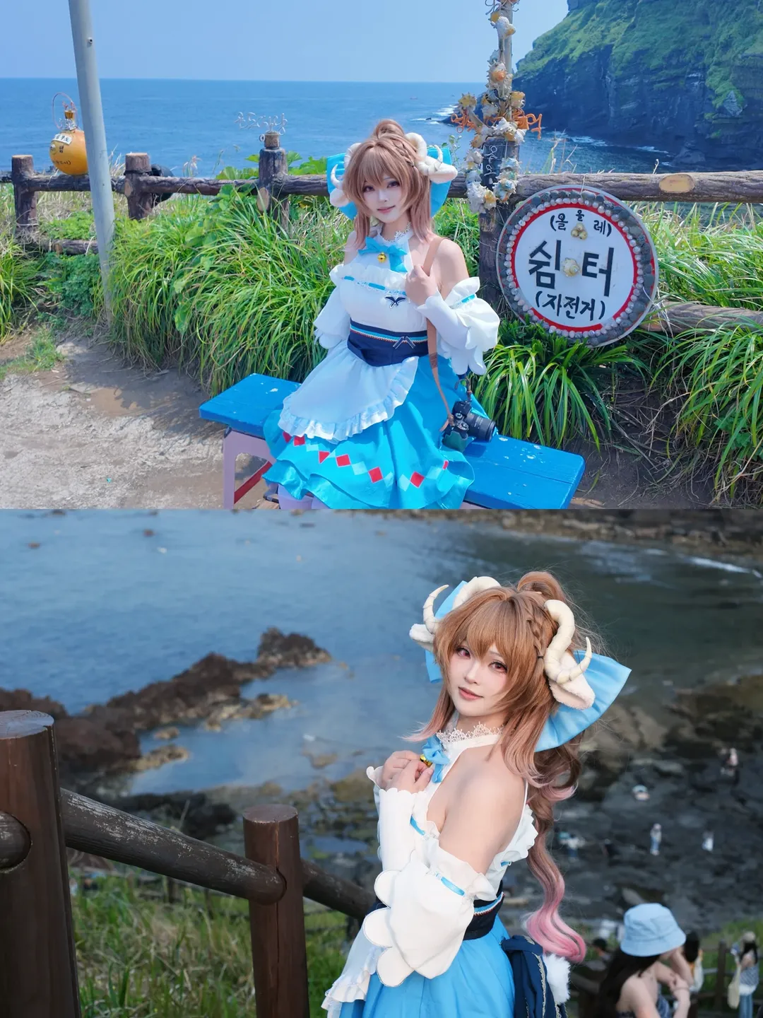 明日方舟, cosplay摄影, 户外角色扮演, 纯烬艾雅法拉cos, 济州岛旅拍 - 第1张
