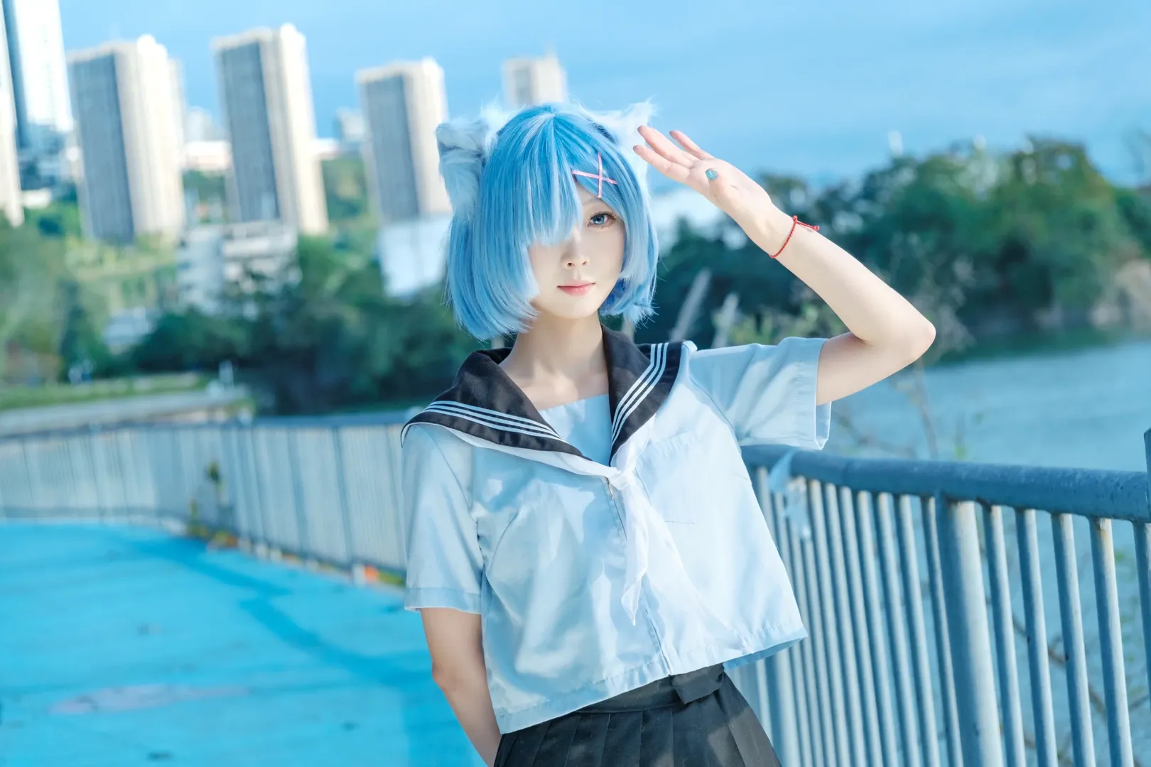 富士フイルム 撮って出し, 二次元コスプレ, レム コスプレ, ロケーション撮影, Re:ゼロから始める異世界生活