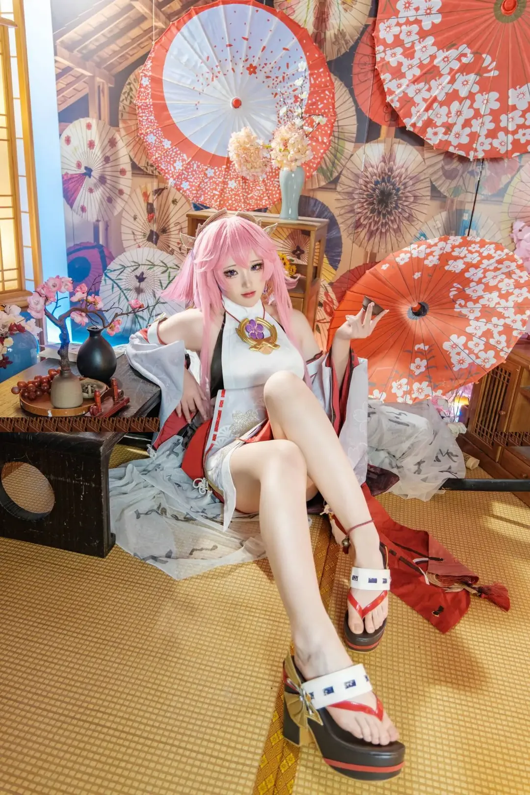 原神, 和風撮影, 八重神子 コスプレ, 二次元コスプレ, 和風
